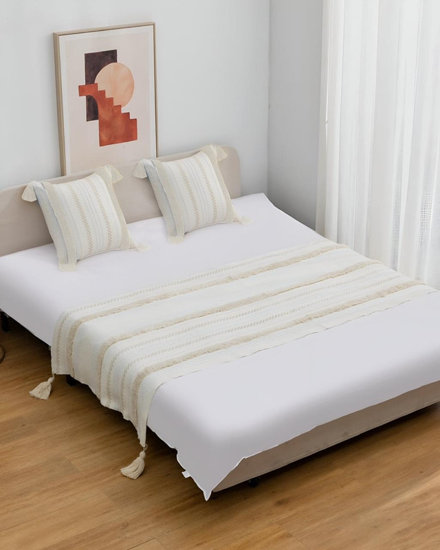 PIECERA DE CAMA DECORATIVA MODELO BOHO - 1