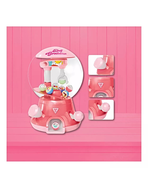 MINI MÁQUINA EXPENDEDORA PELOTAS ROSADO - 4