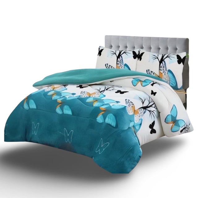 COBERTOR CHIPORRO MARIPOSA 2 PLAZAS +2 FUNDAS DE ALMOHADA - 3