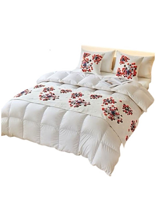 JUEGO DE PIECERA DE CAMA CON 2 FUNDAS MODELO BORDADO1 MAS COJIN - 2