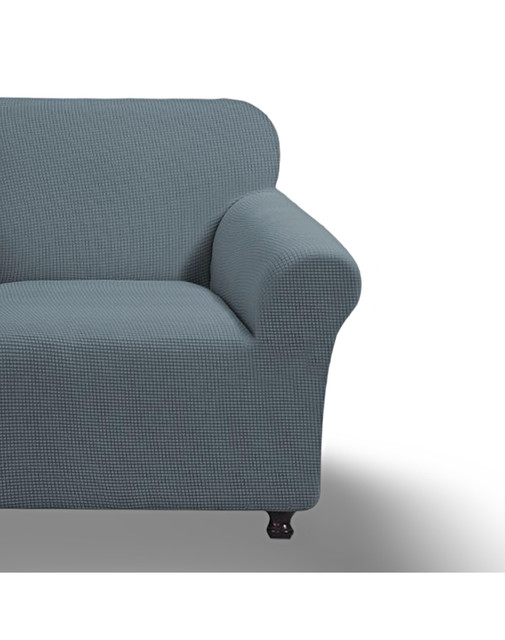 FUNDA PARA SOFA CUADRILLE DE 2 CUERPO GRIS - 2