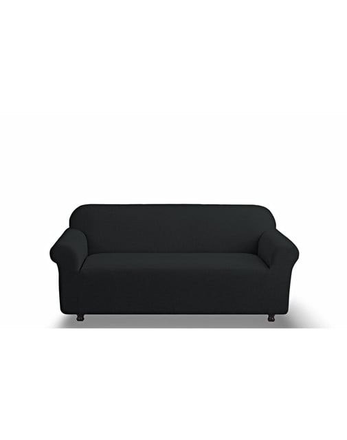 FUNDA PARA SOFA CUADRILLE DE 3 CUERPO NEGRO - 1