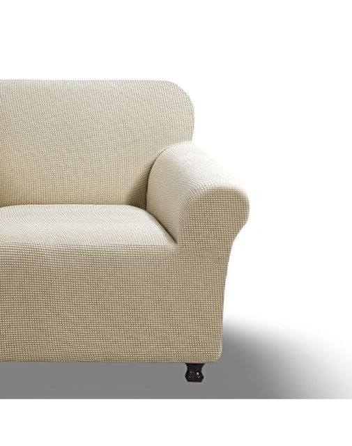 FUNDA PARA SOFA CUADRILLE DE 3 CUERPO BEIGE - 2