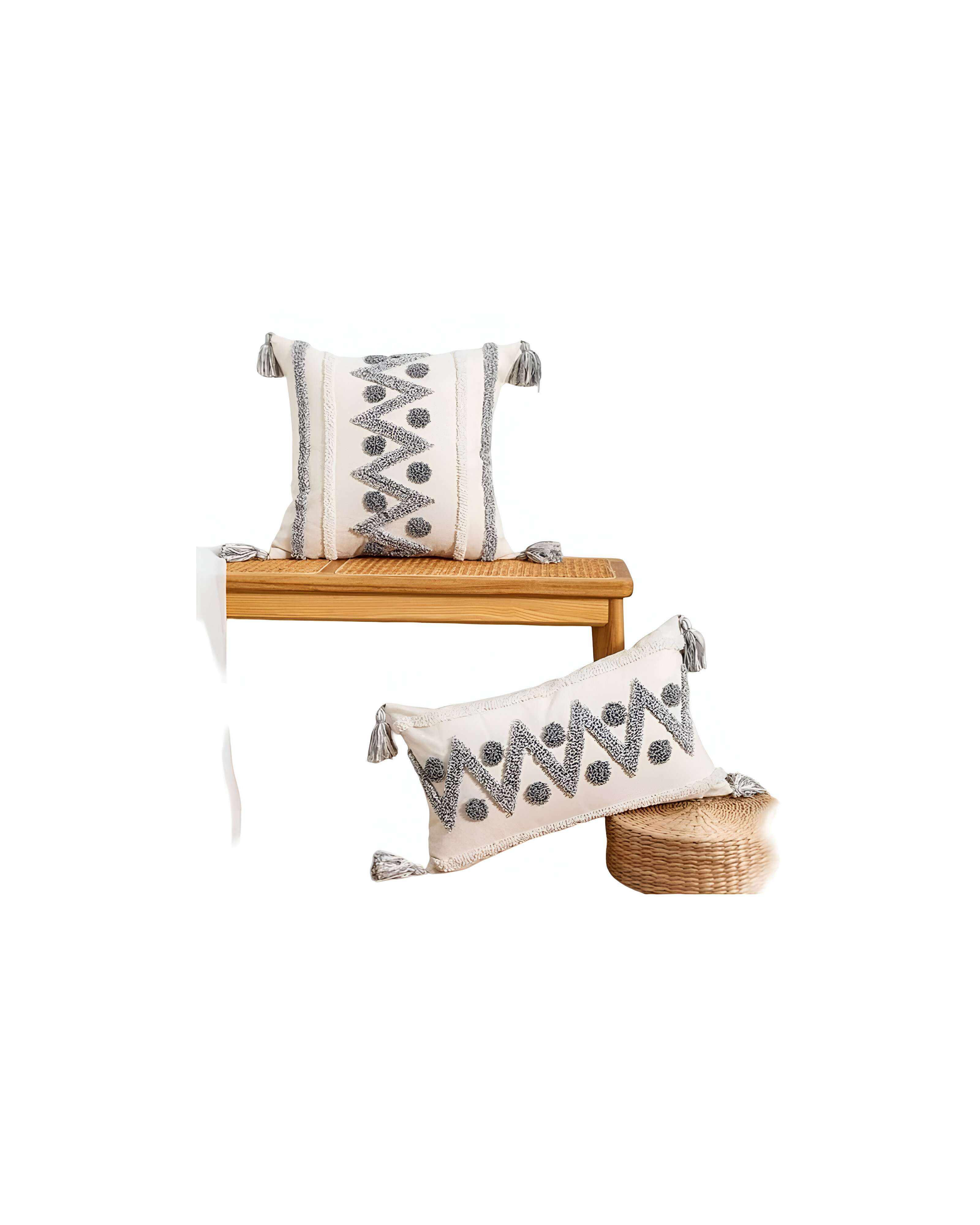 SET DE 2 FUNDAS DE COJIN 45X45 Y 30X50 L1 - 2
