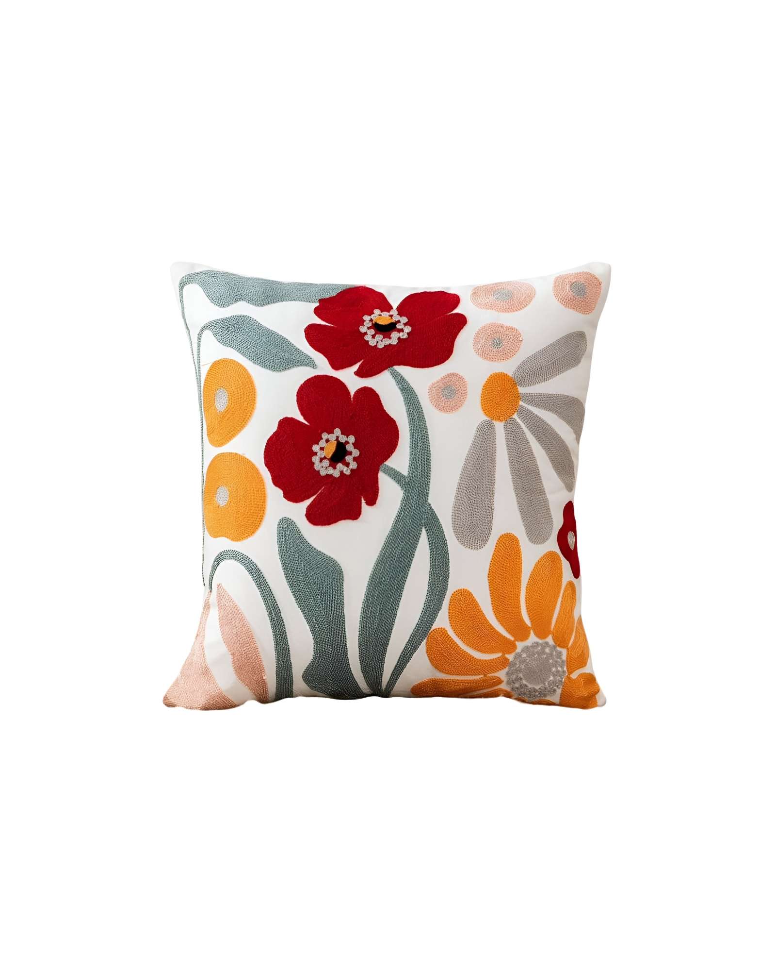 SET DE 2 FUNDAS BORDADAS 45X45  C19 - 1