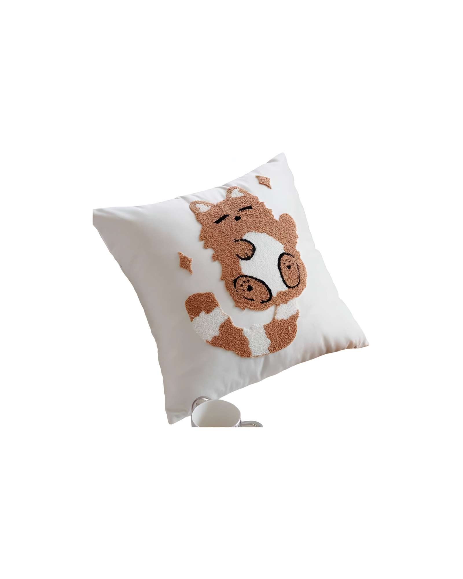 SET DE 4 FUNDAS BORDADAS 45X45 C42 - 1