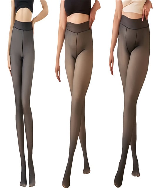 PACK DE 3 PANTYS EFECTO PIEL MUJER PARA INVIERNO CON FORRO - 3