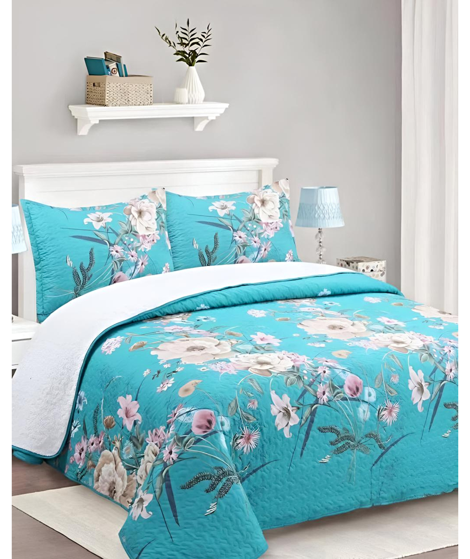 CUBRECAMA QUILT SHERPA KING 230X250 15 - 3