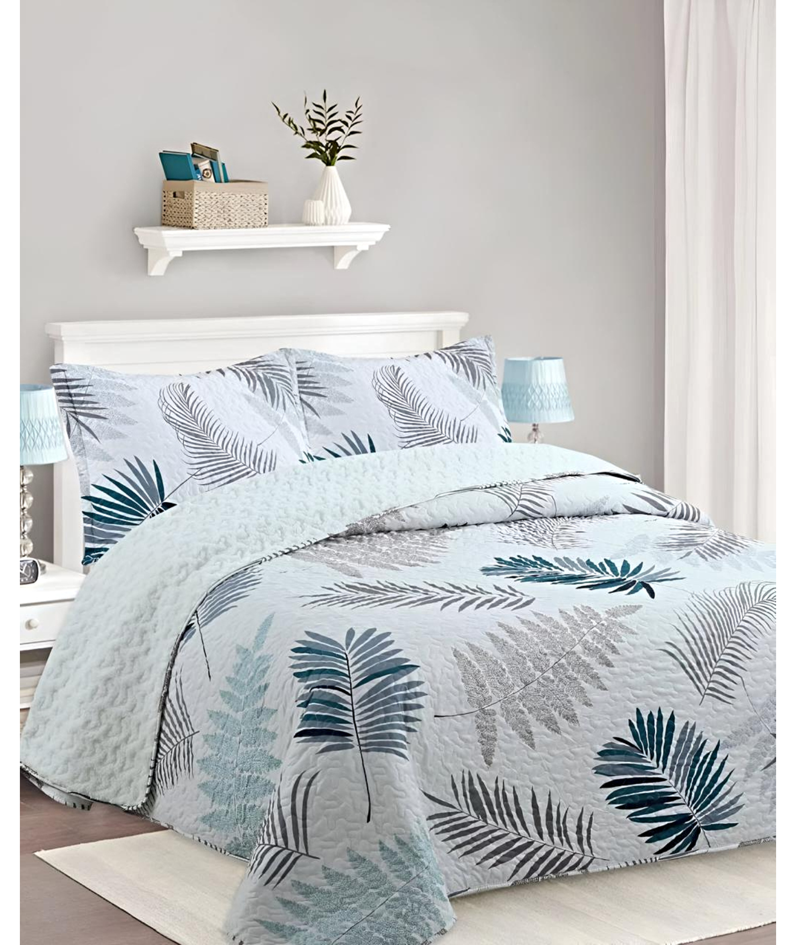 CUBRECAMA QUILT SHERPA 2 PLAZAS 200X230 12 - 3