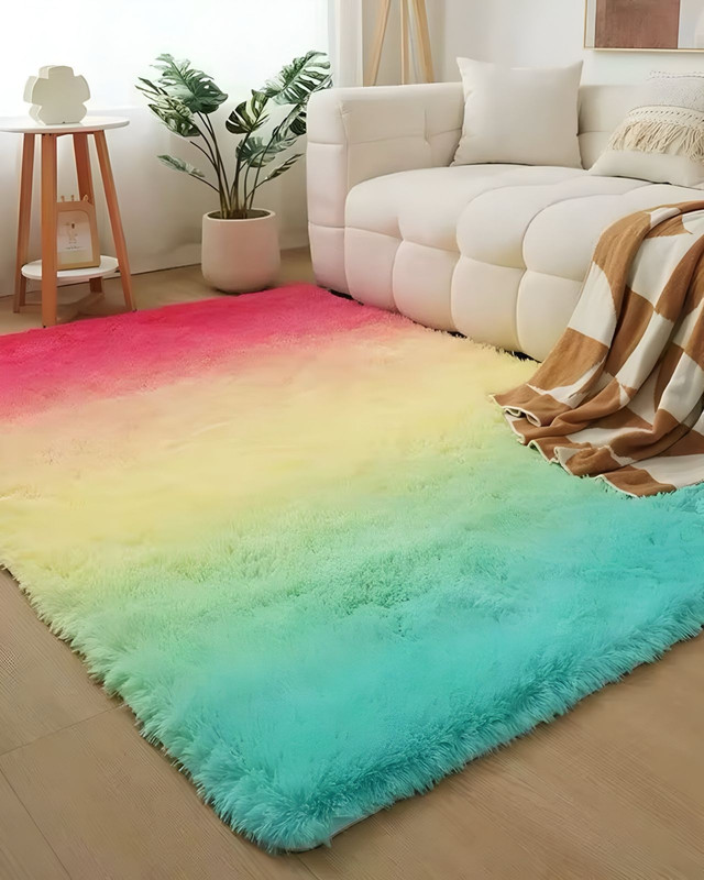 ALFOMBRA PELUDA SUAVE 200 X 300 CM PRIMERA CALIDAD MULTICOLOR - 2