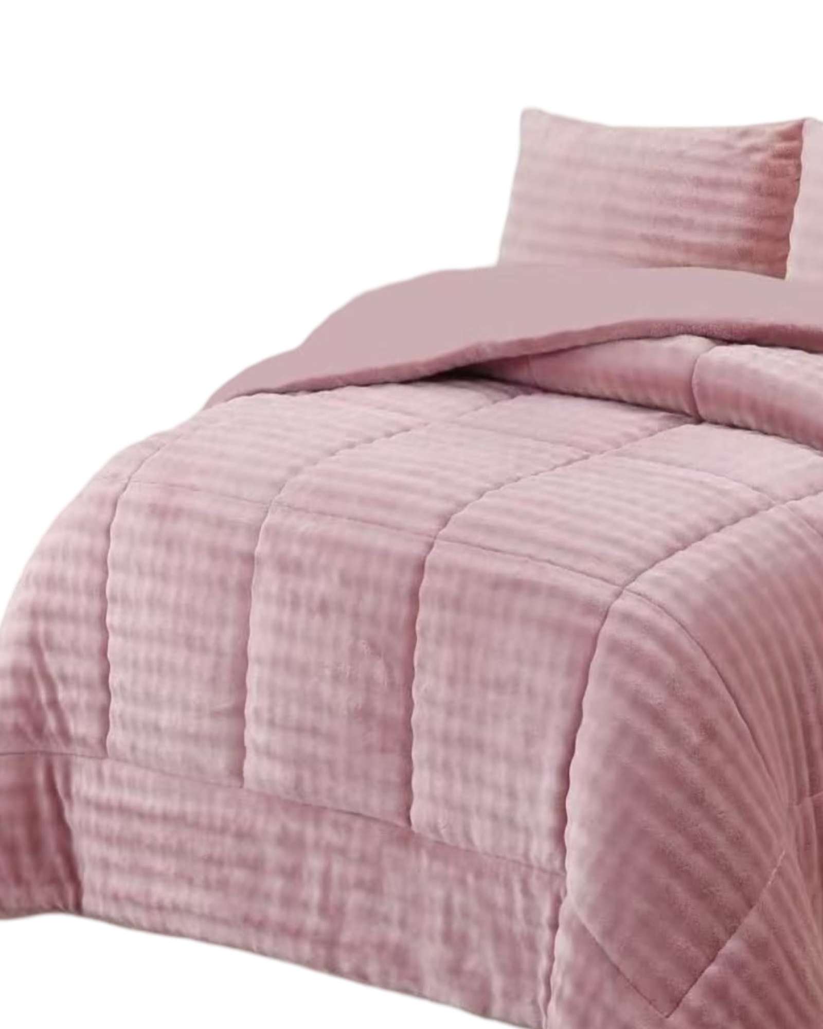 CUBRECAMA CON CHIPORRO CON RELIEVE 2P ROSA - 2