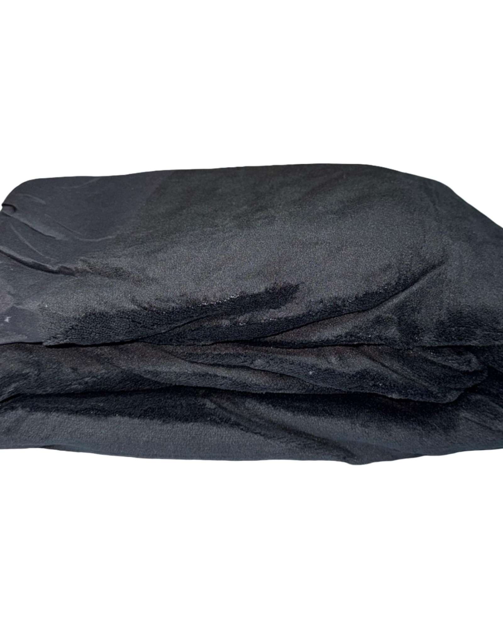 CUBRE COLCHON IMPERMEABLE PLUSH - EN COLOR NEGRO - PLAZA Y MEDIA - 2