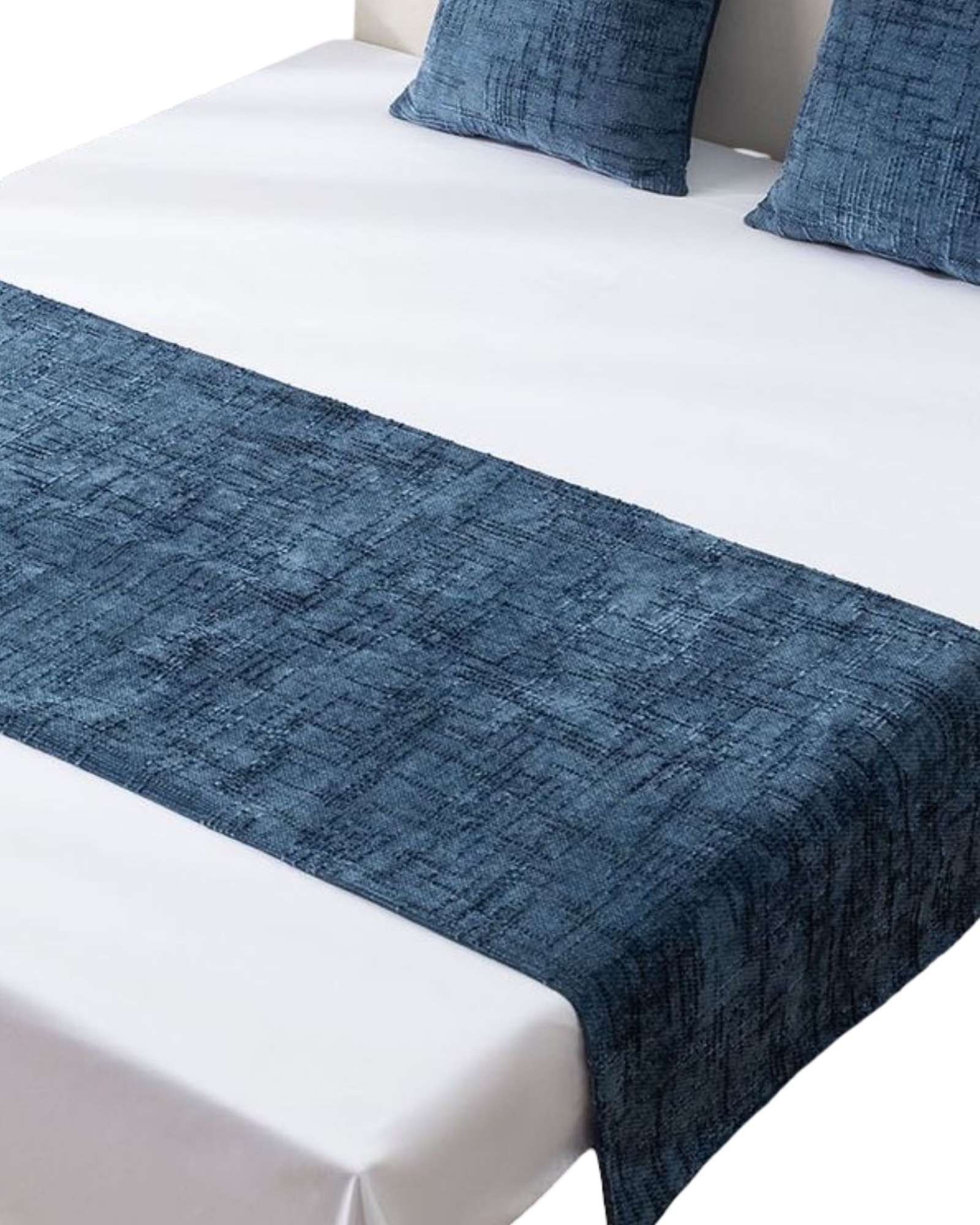 PIECERA SIN FUNDAS MODELO CHENILLE AZUL - 2