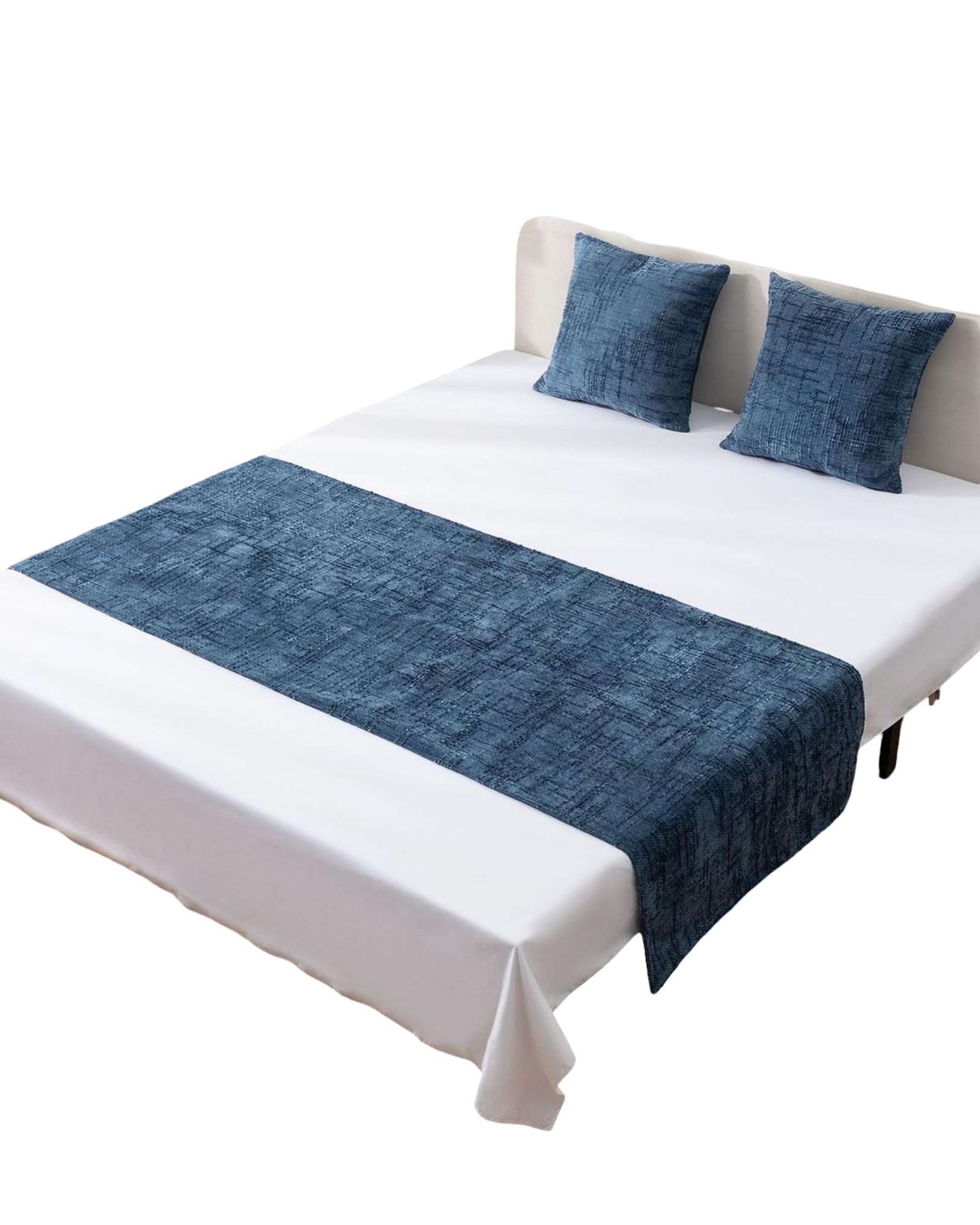 PIECERA SIN FUNDAS MODELO CHENILLE AZUL - 3