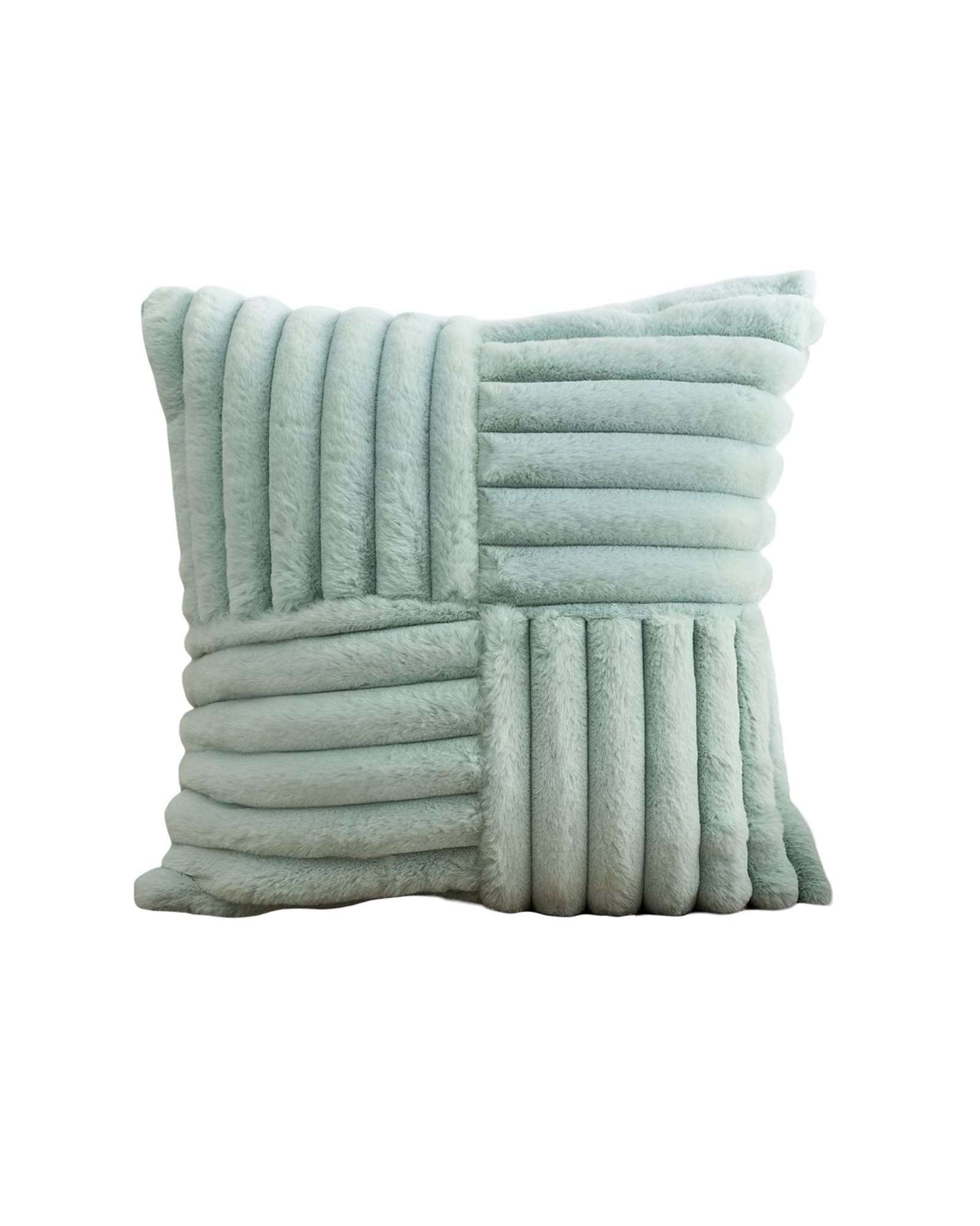 PACK DE 2 FUNDAS PELUDA EMPALMADA CELESTE - 1