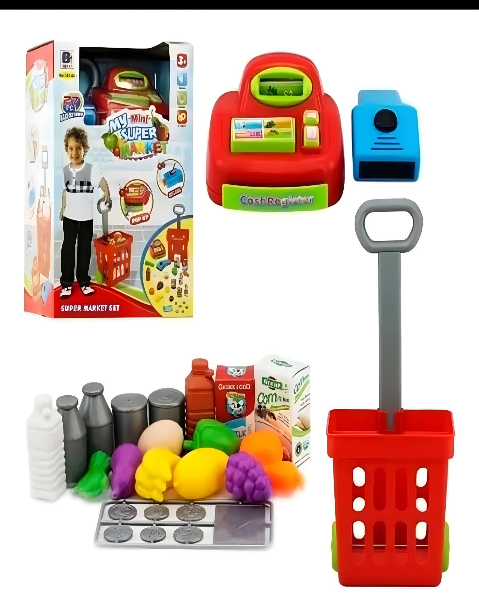 JJUGUETE MINI SUPER MARKET 57 PZAS - 1