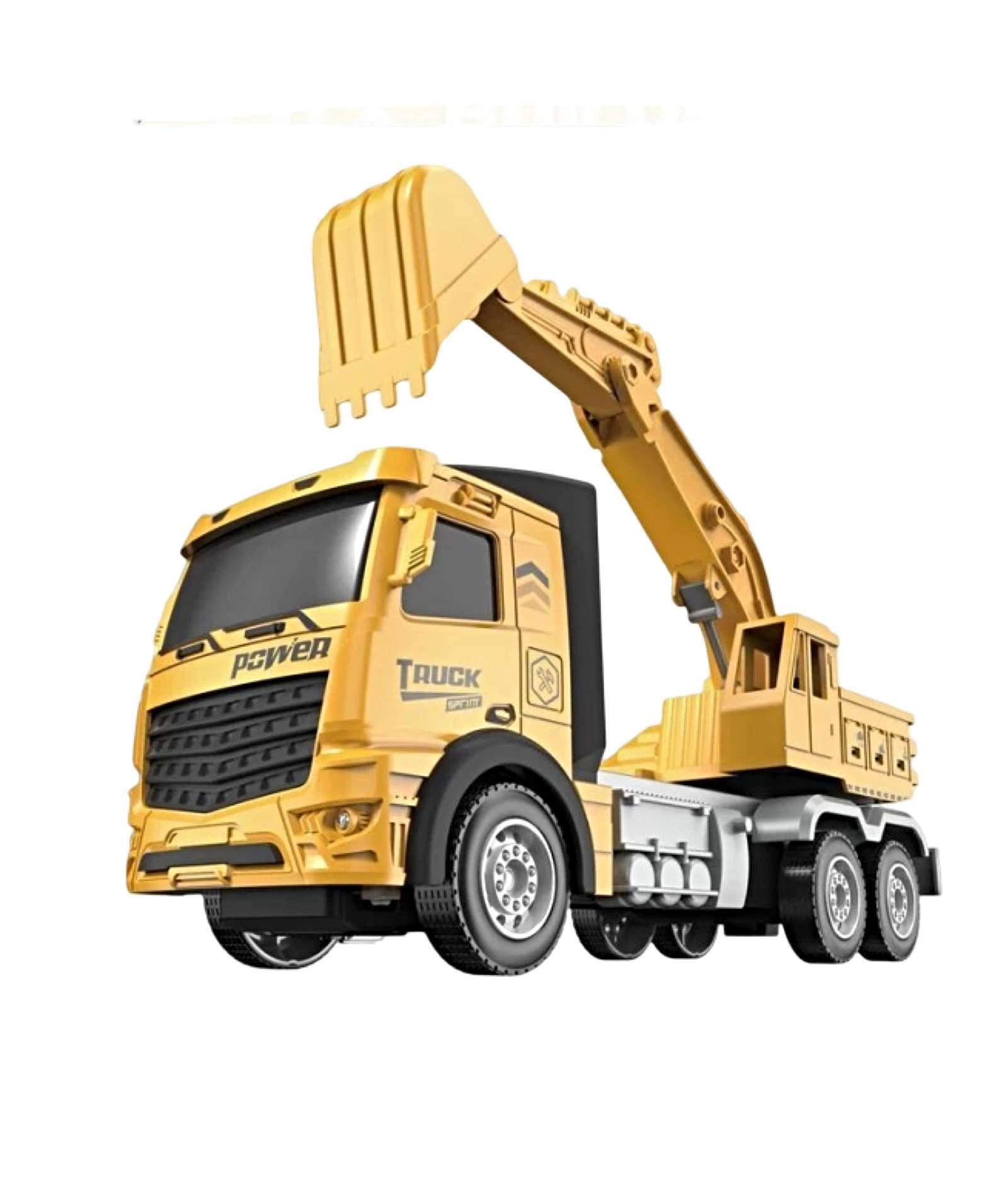 EXCAVADORA RECARGABLE CON CONTROL REMOTO AMARILLO - 2