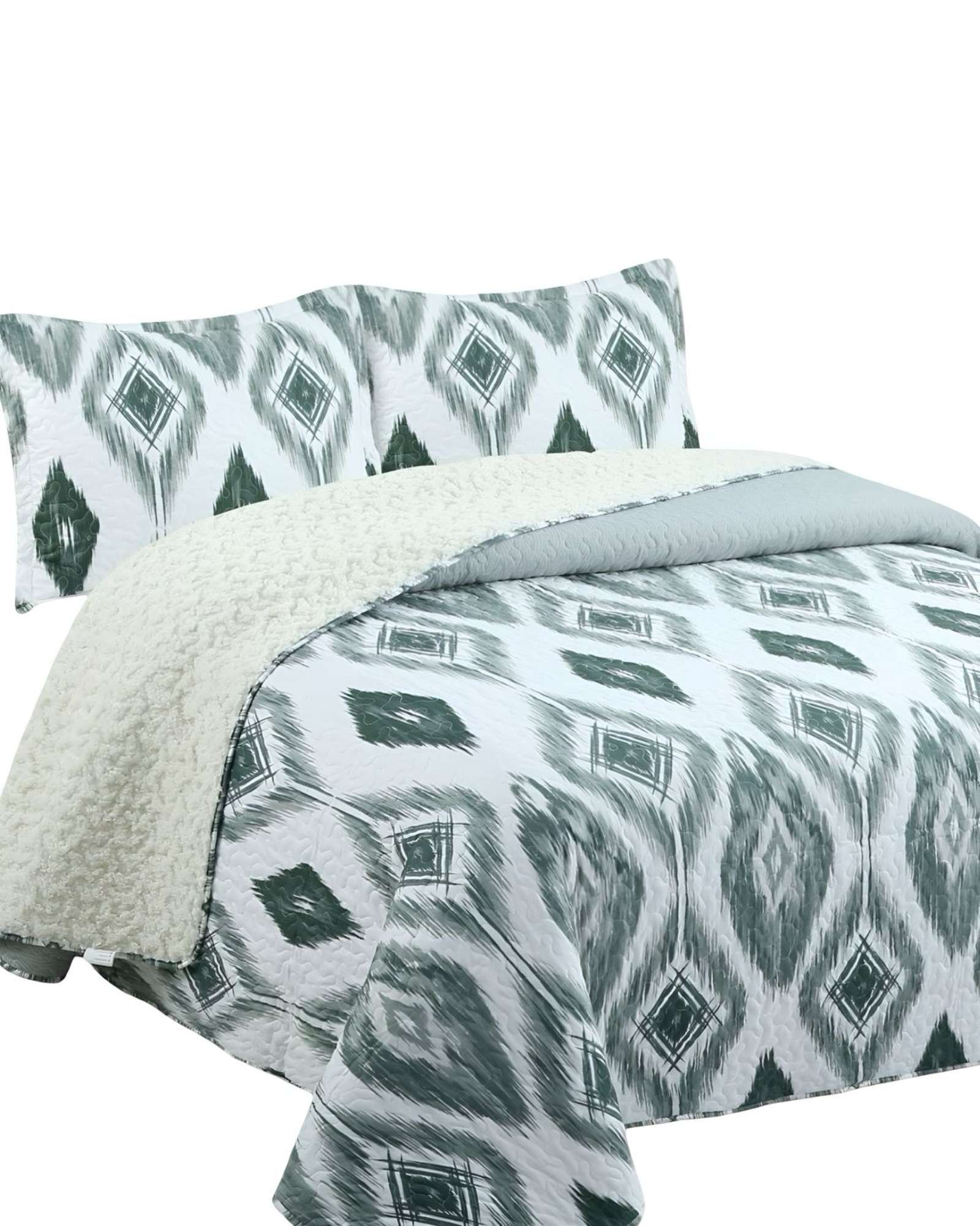 QUILT CON SHERPA KING BLANCO J20 - 1