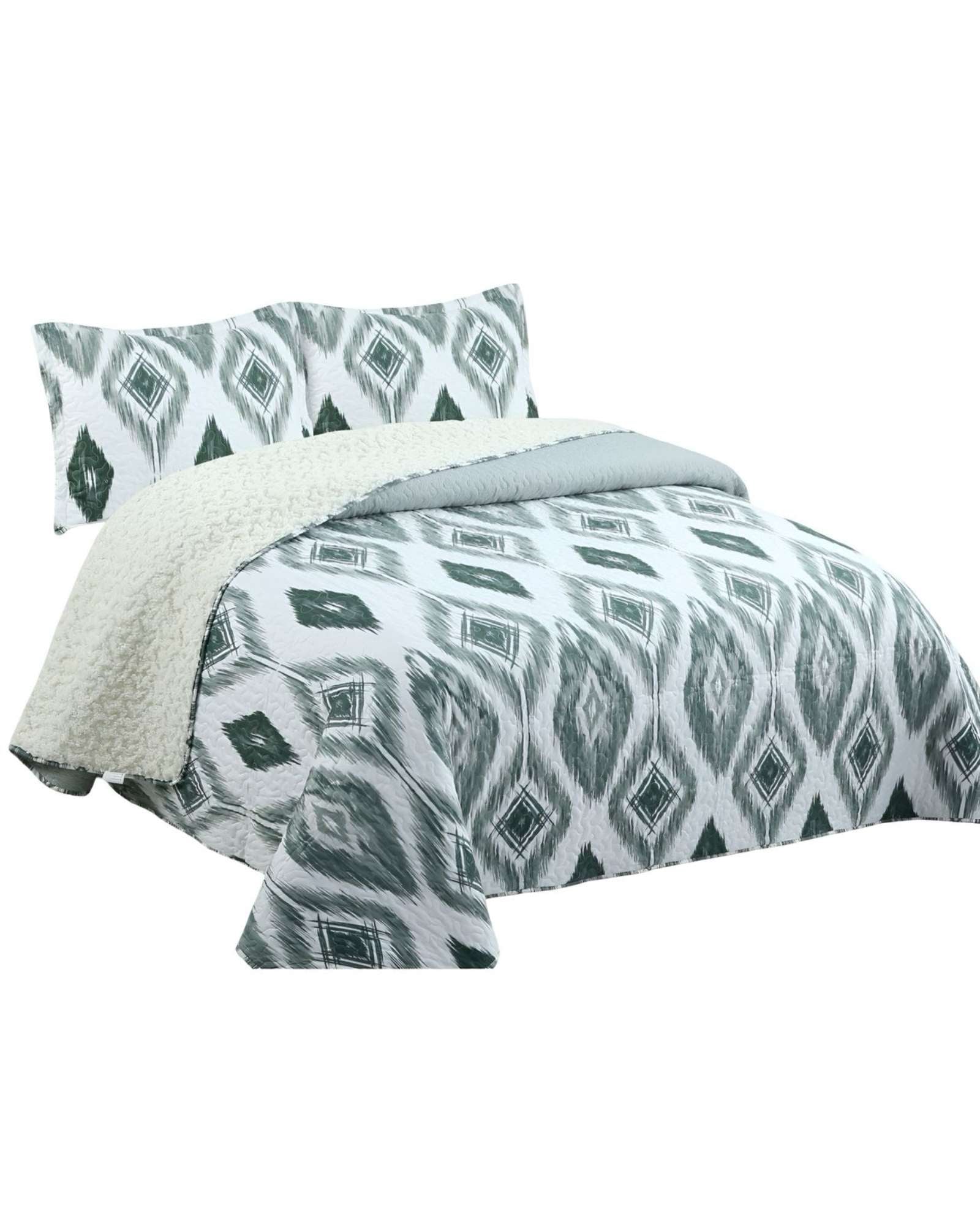 QUILT CON SHERPA KING BLANCO J20 - 3