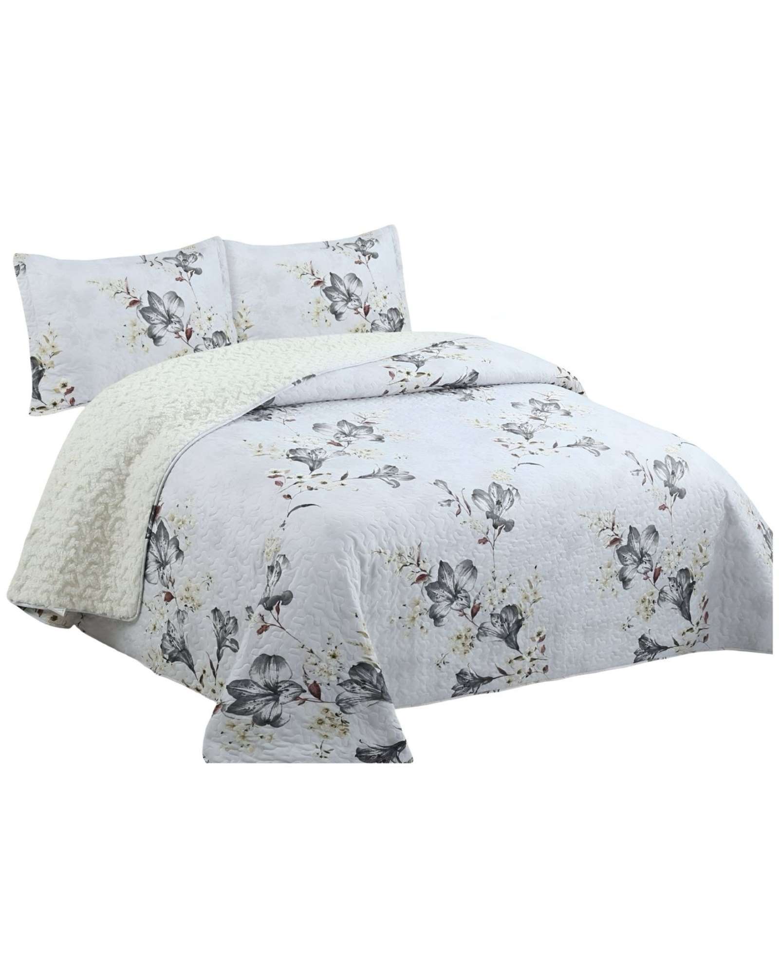 QUILT CON SHERPA 2 PLAZA BLANCO J13 - 1