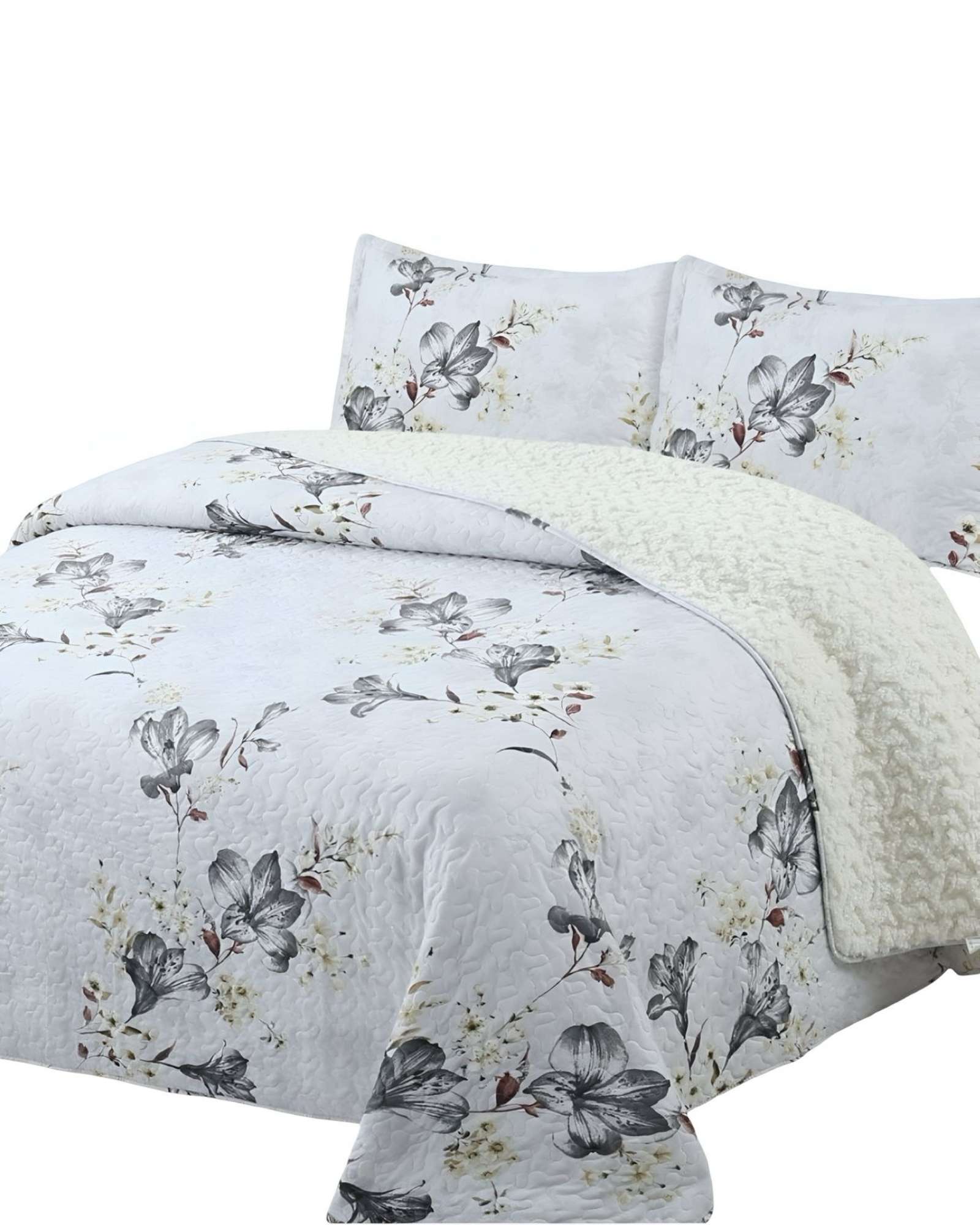 QUILT CON SHERPA 2 PLAZA BLANCO J13 - 2