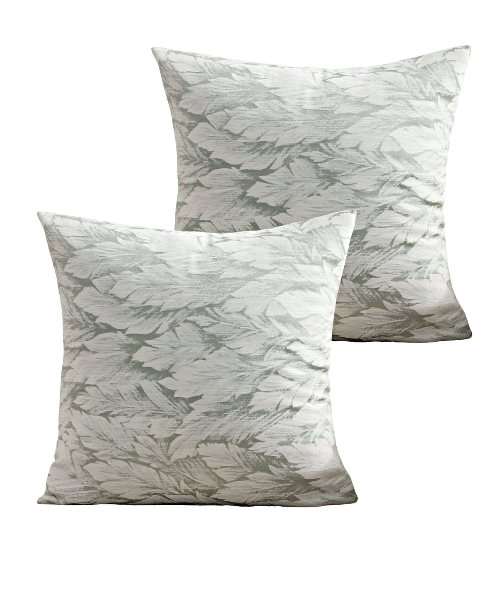 PACK DE 2 FUNDAS DE COJINES CON DISEÑO DE HOJA 45CM X 45 CM C4 - 1