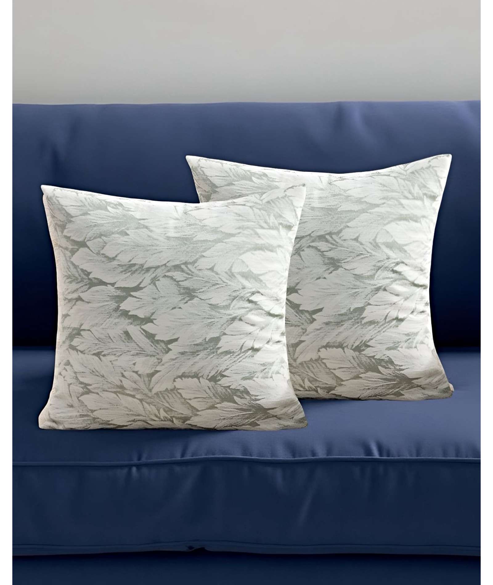 PACK DE 2 FUNDAS DE COJINES CON DISEÑO DE HOJA 45CM X 45 CM C4 - 4