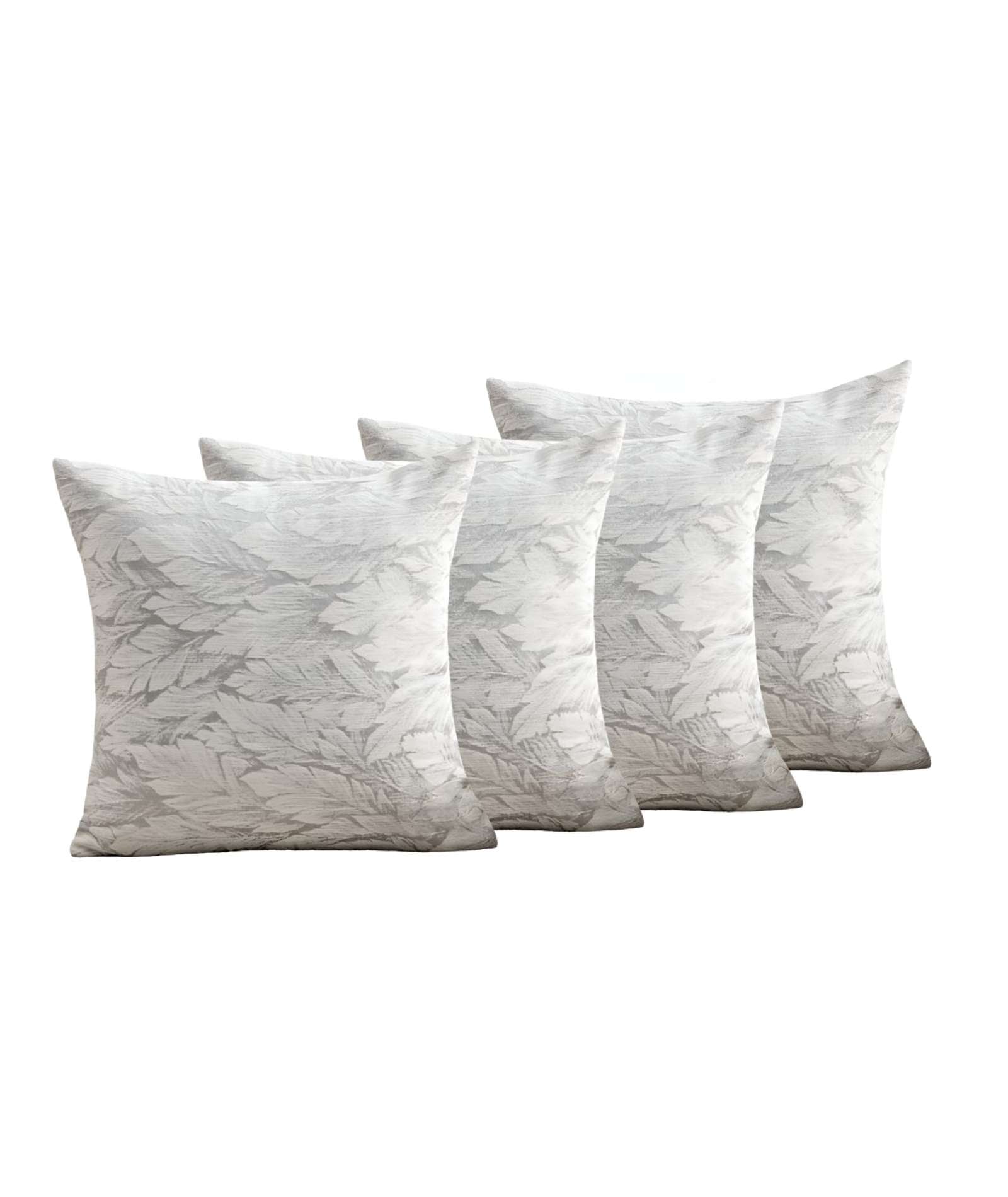 PACK DE 4 FUNDAS DE COJINES CON DISEÑO DE HOJA 45CM X 45 CM C2 - 1