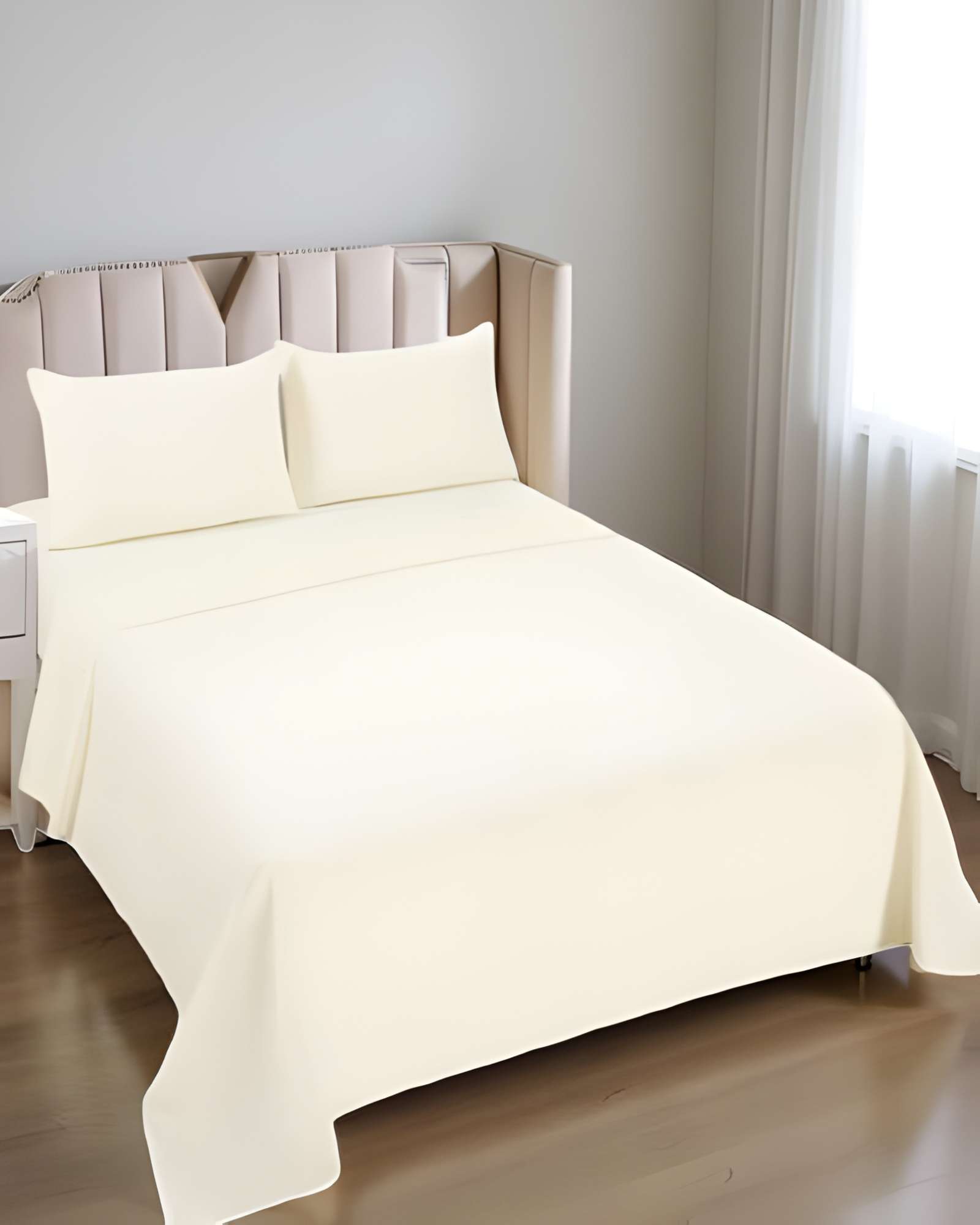 JUEGO DE SABANAS KING BEIGE - 4