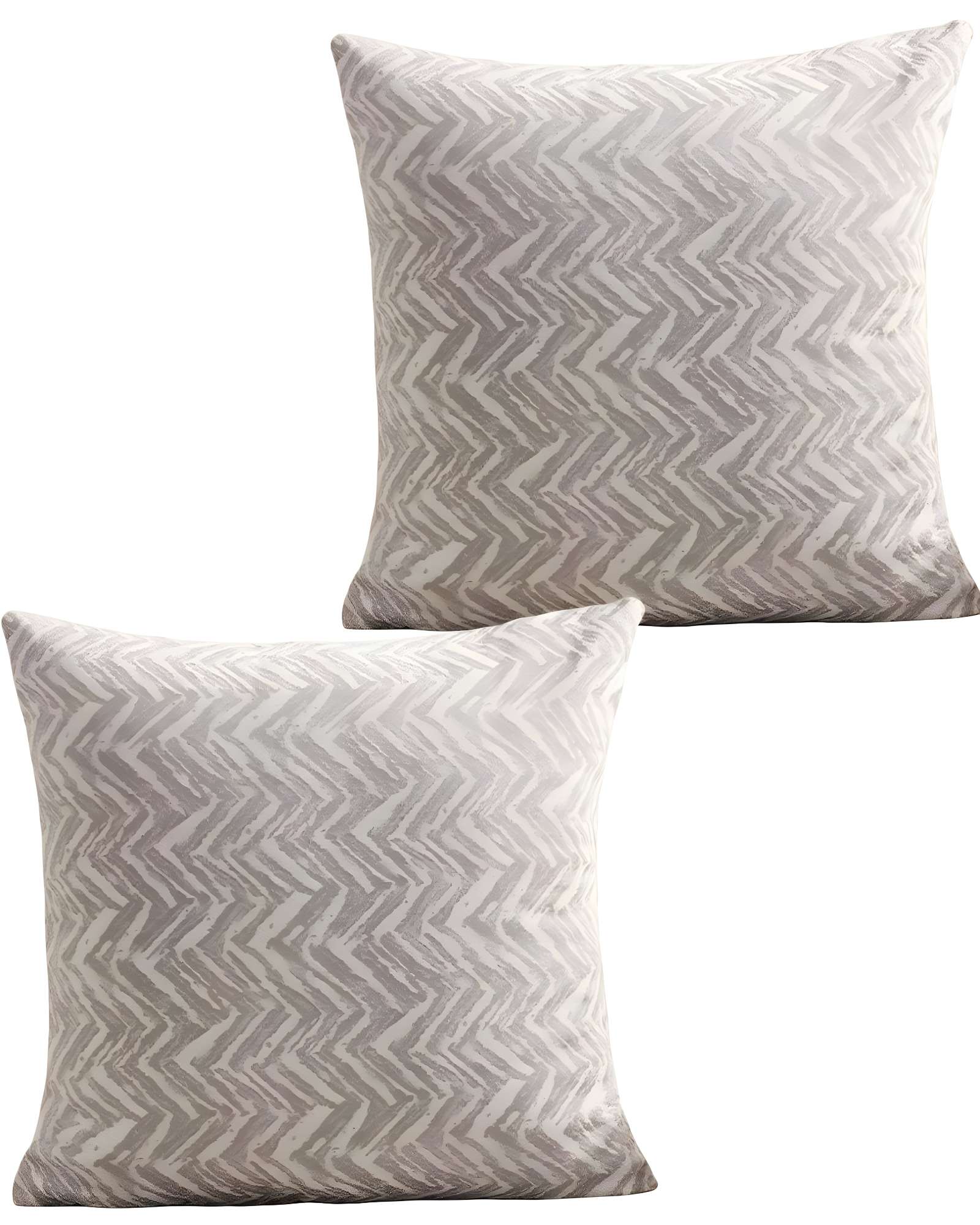 SET DE 2 FUNDAS DE COJINES DISEÑO MAILLARD 45CM X 45 CM GRIS - 3