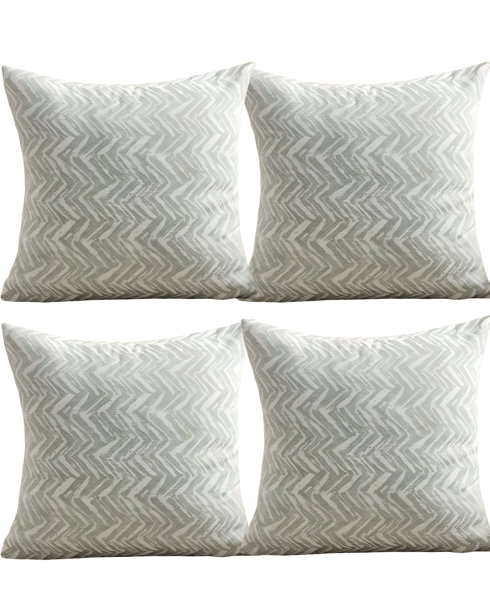 SET DE 4 FUNDAS DE COJINES DISEÑO MAILLARD 45CM X 45 CM VERDE MENTA - 1