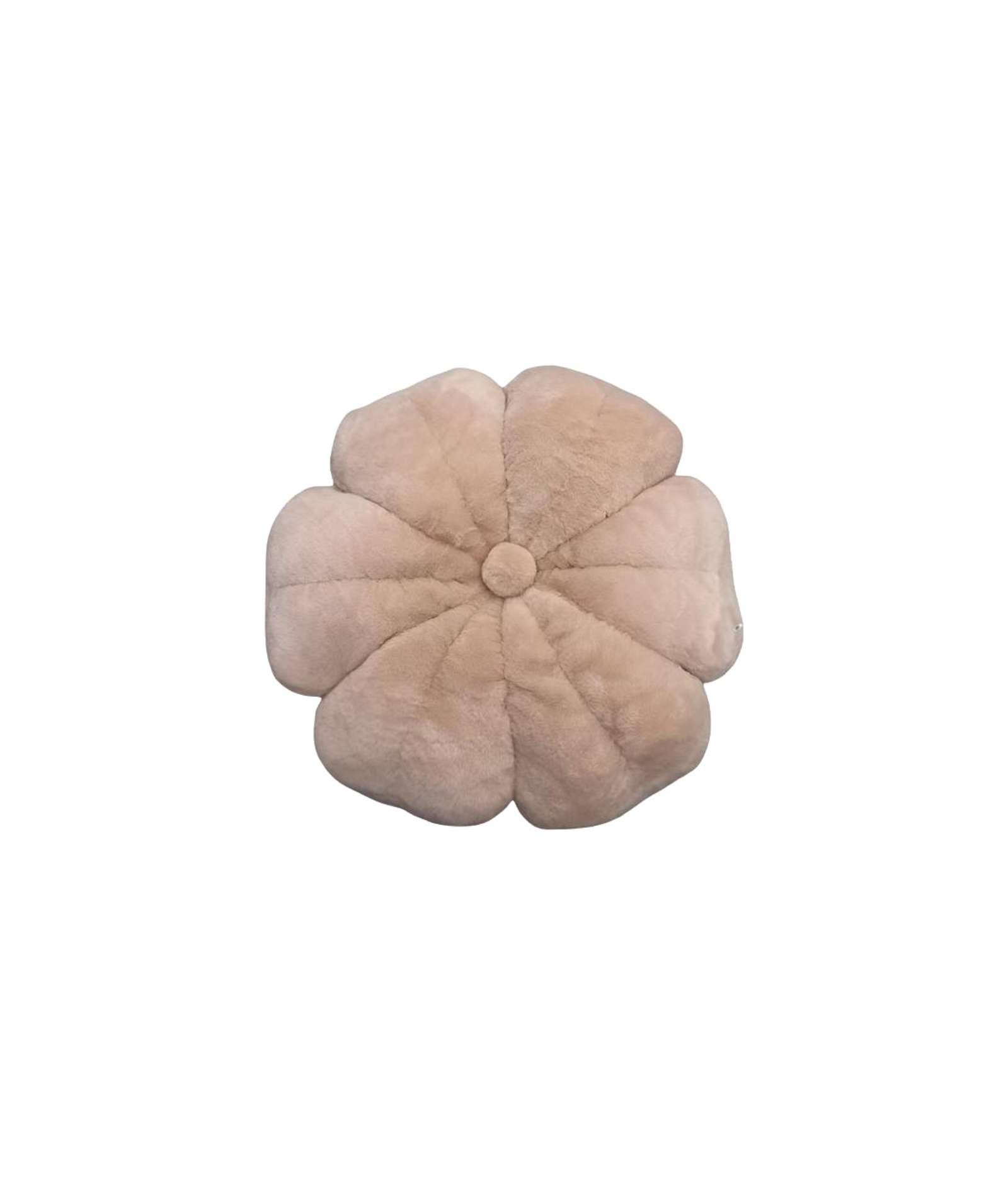 COJIN DISEÑO FLOR BEIGE 50 CM - 1