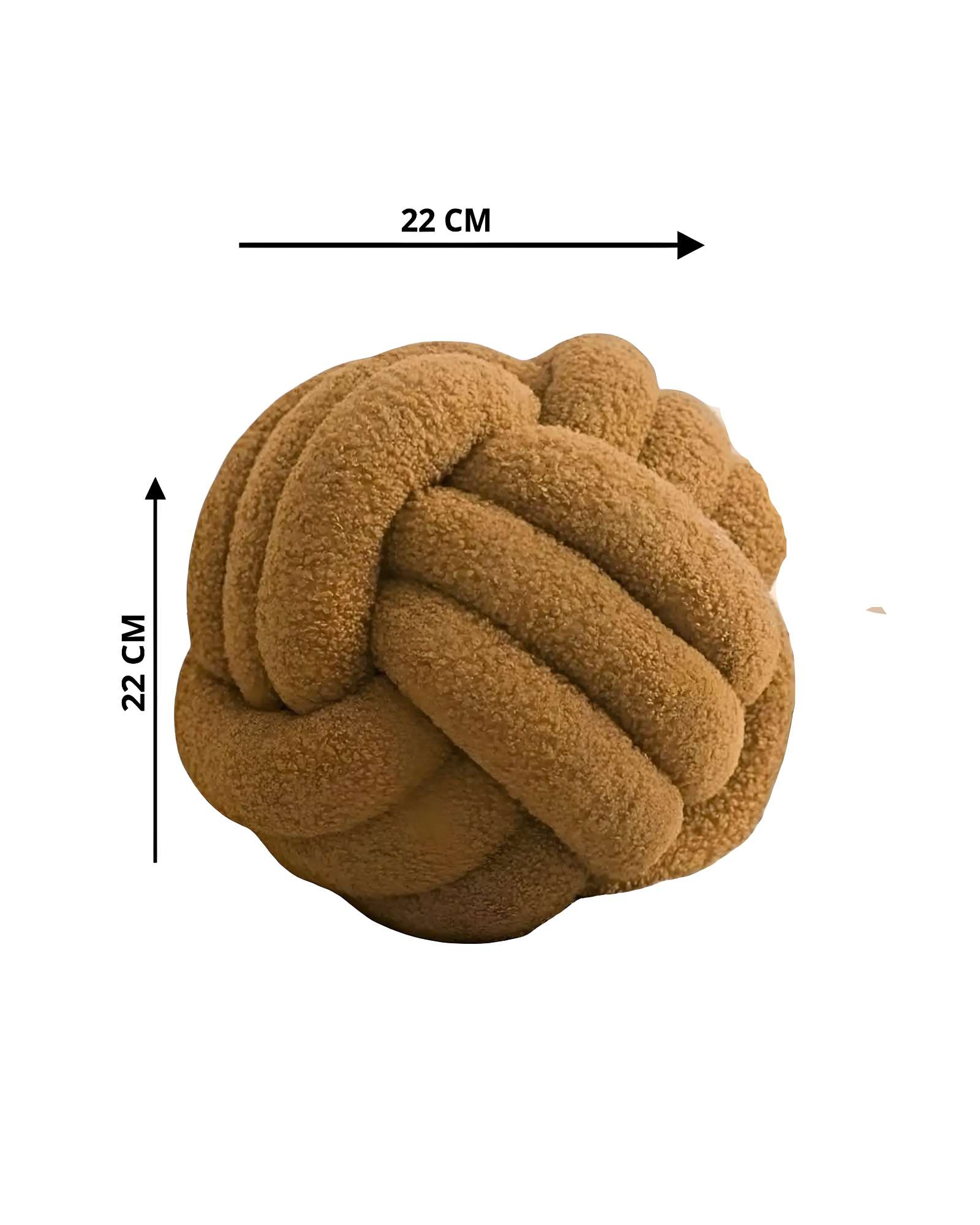COJIN DISEÑO NUDO CAFE 22 CM - 2