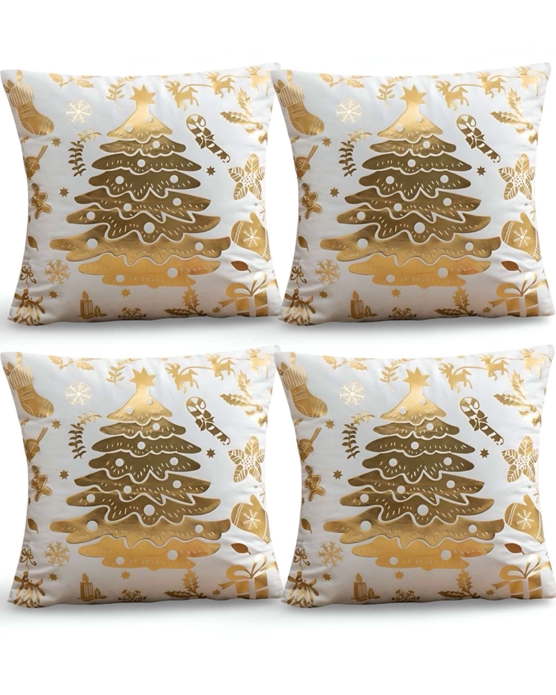 PACK DE 4 FUNDAS DE COJIN PARA NAVIDAD M5 - 1