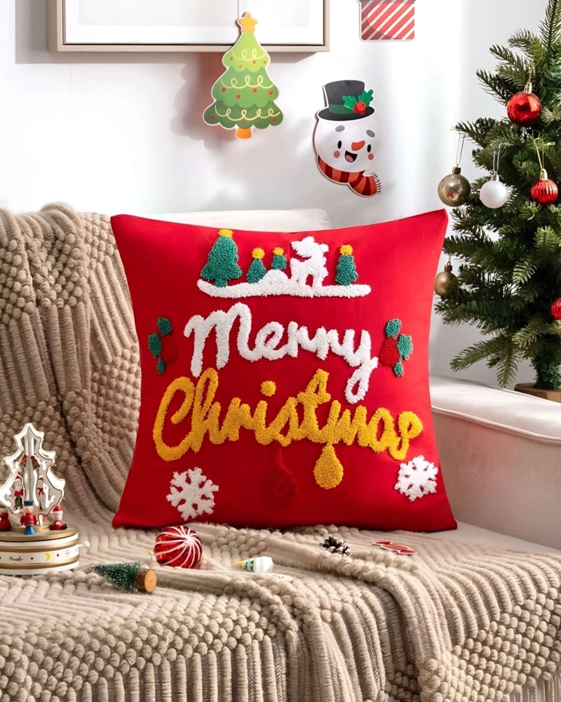 PACK DE 4 FUNDAS DE COJIN PARA NAVIDAD K22 - 4