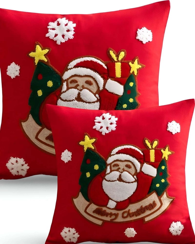 PACK DE 2 FUNDAS DE COJIN PARA NAVIDAD K8 - 1