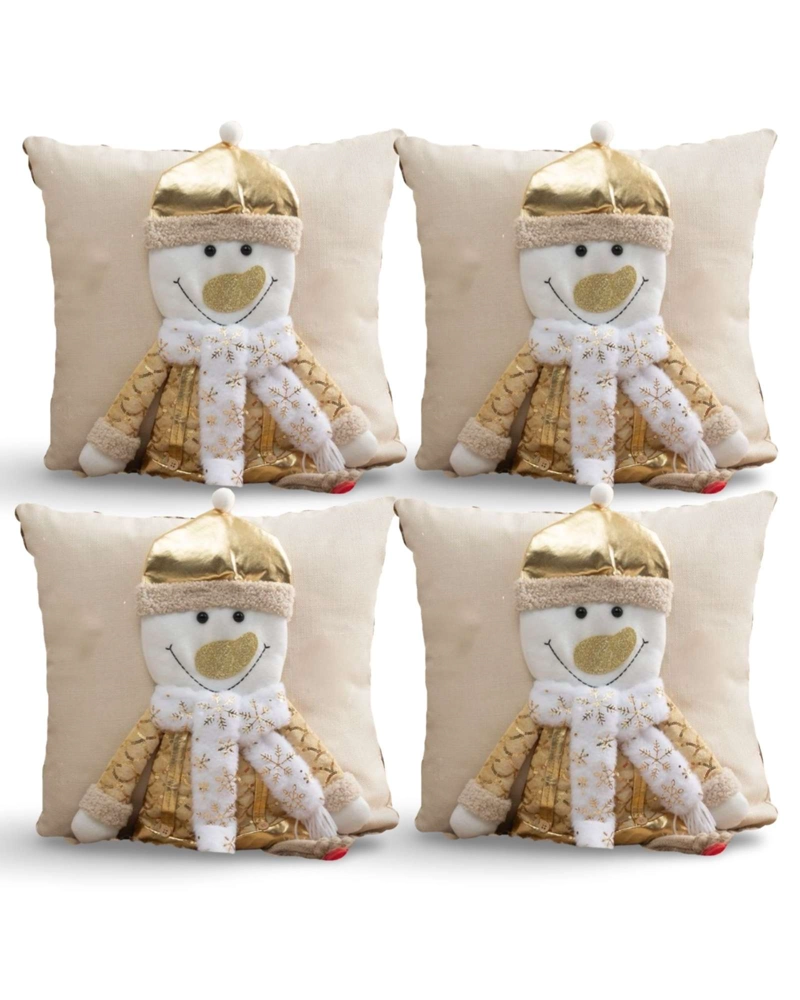 PACK DE 4 FUNDAS DE COJIN PARA NAVIDAD 3D   B20 - 2