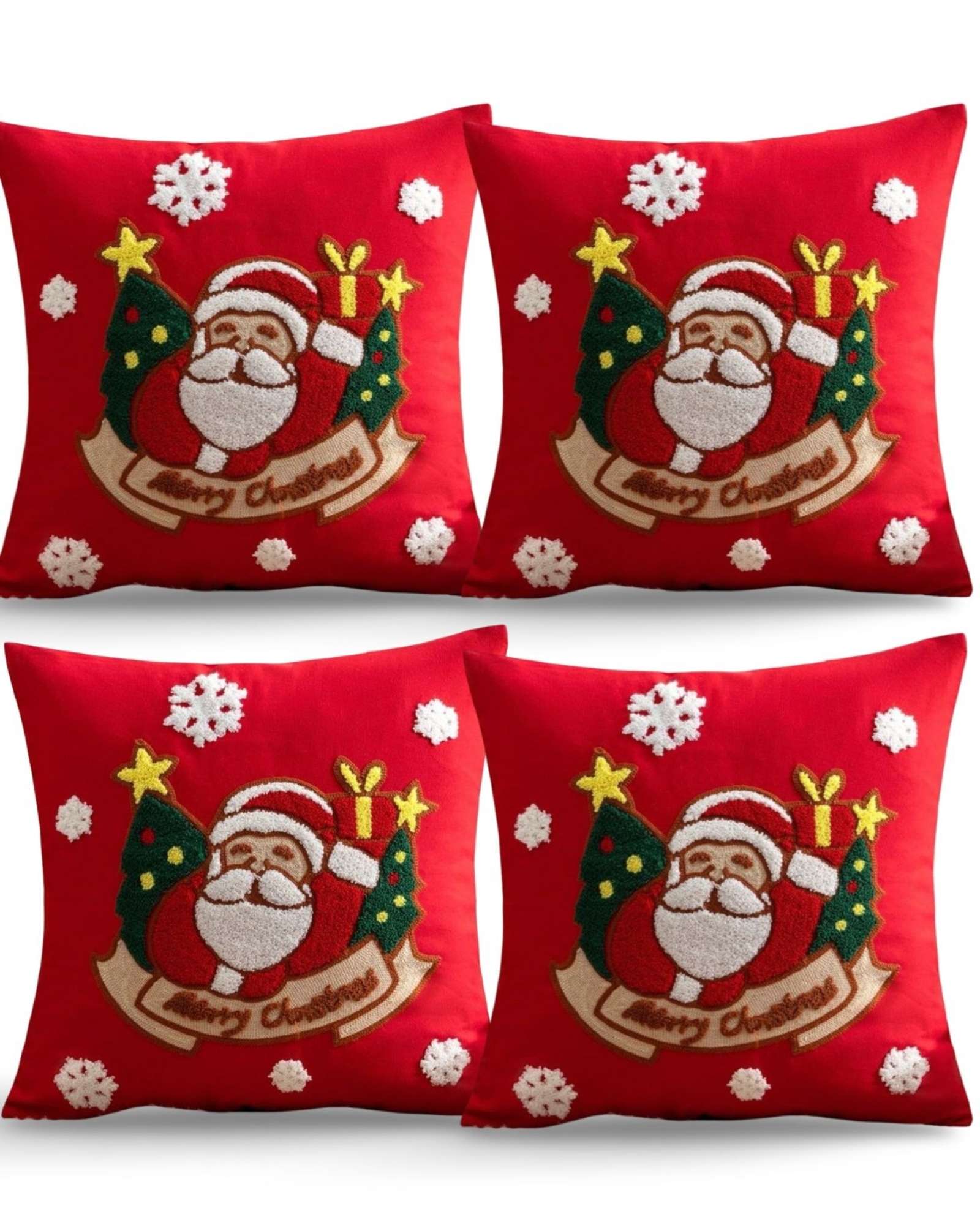 PACK DE 4 FUNDAS DE COJIN PARA NAVIDAD K6 - 2