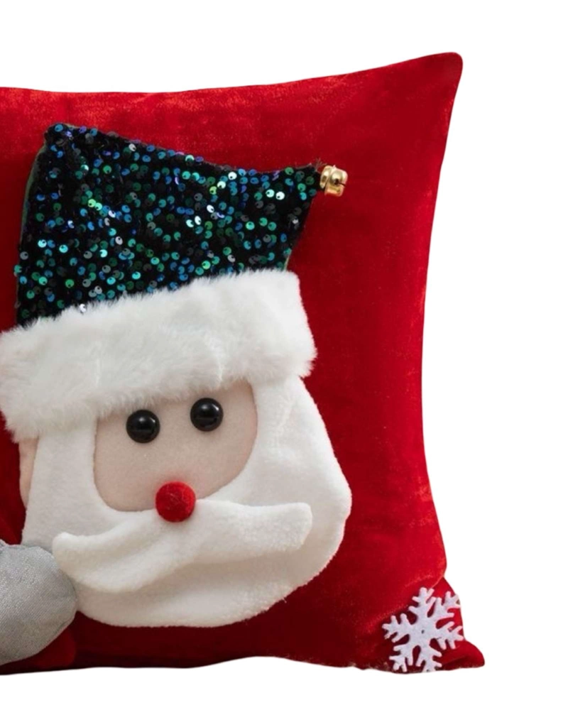 PACK DE 4 FUNDAS DE COJIN PARA NAVIDAD 3D   B19 - 3