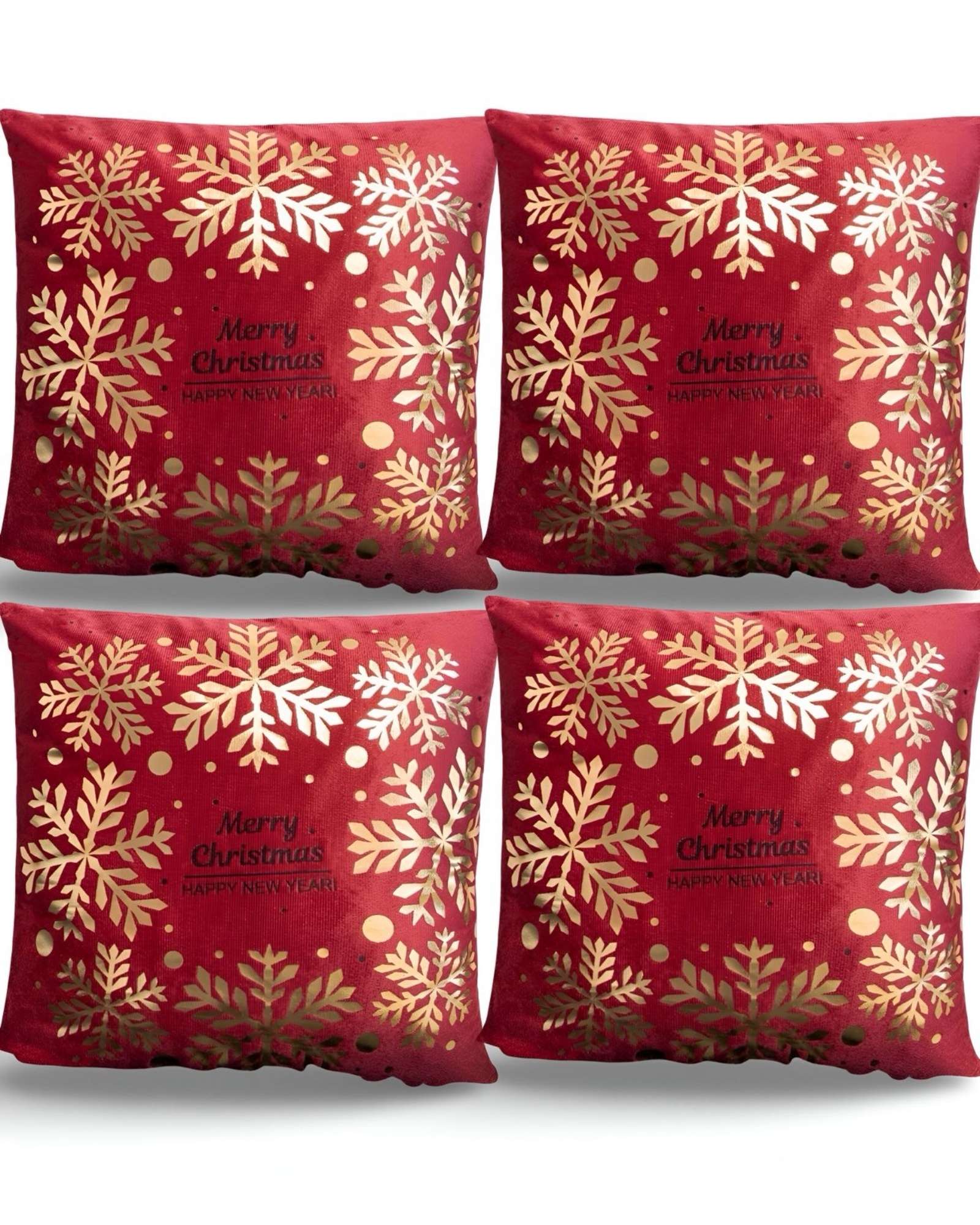 PACK DE 4 FUNDAS DE COJIN PARA NAVIDAD M9 - 1