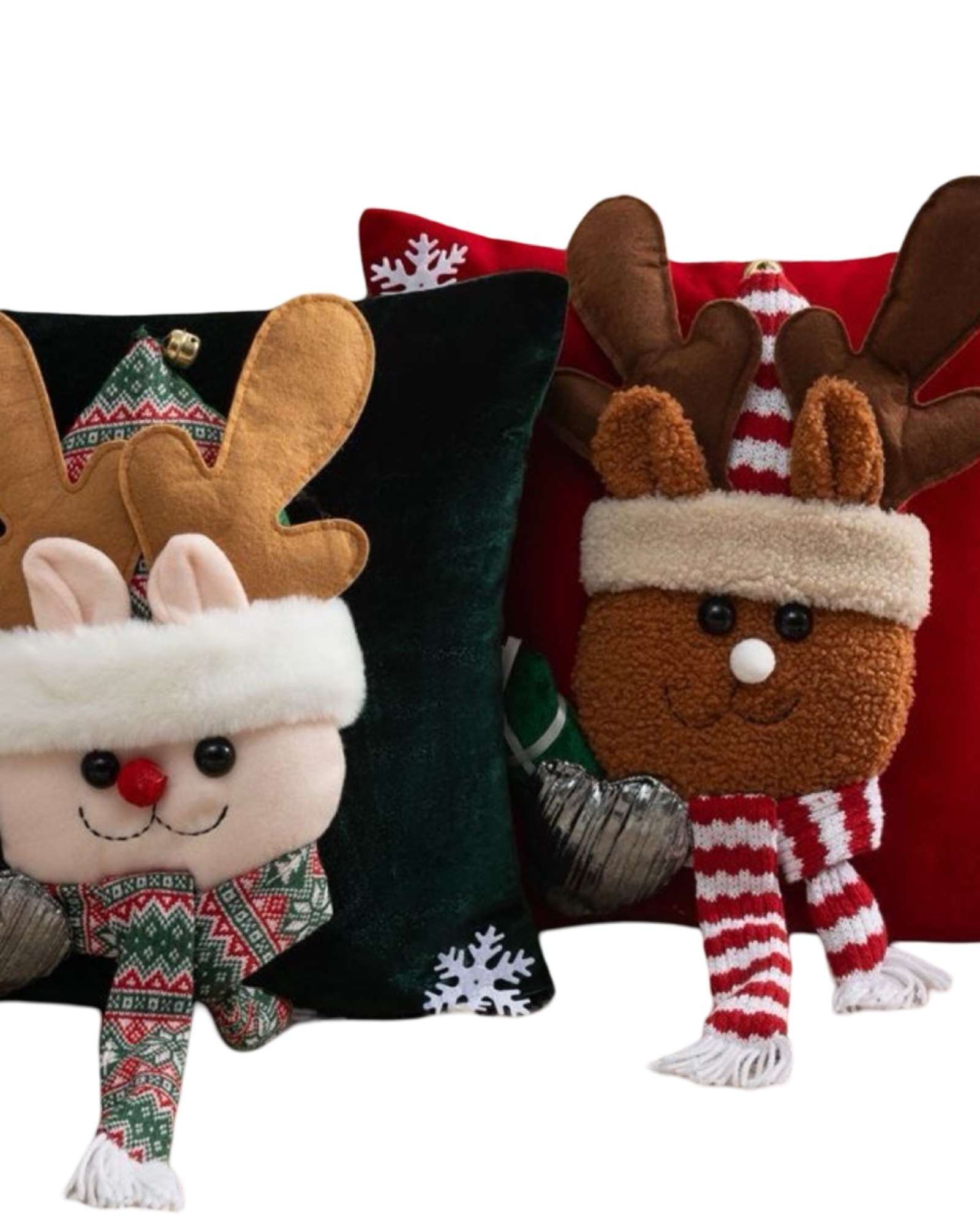 PACK DE 2 FUNDAS DE COJIN PARA NAVIDAD 3D   B1 - 2