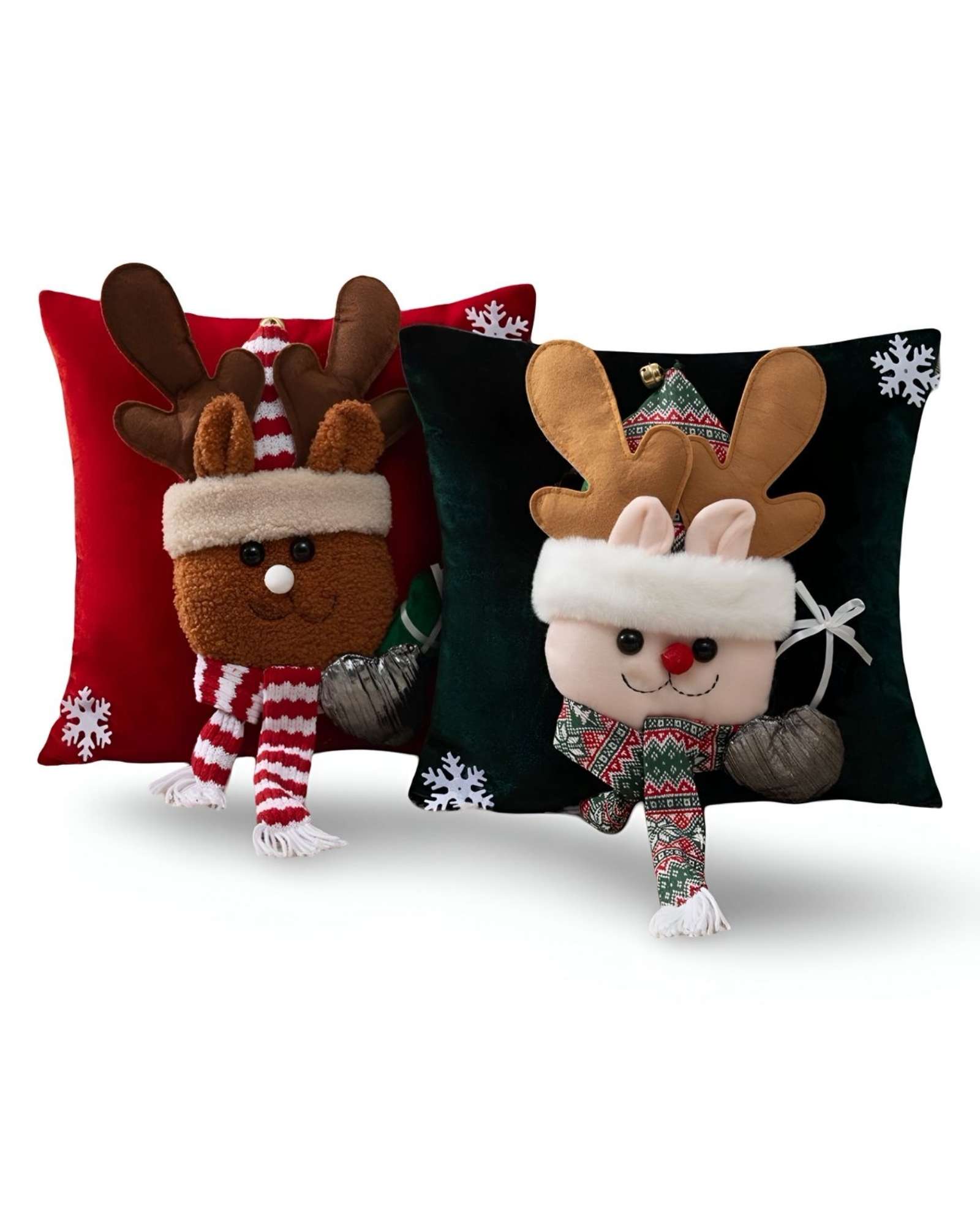 PACK DE 2 FUNDAS DE COJIN PARA NAVIDAD 3D   B1 - 3