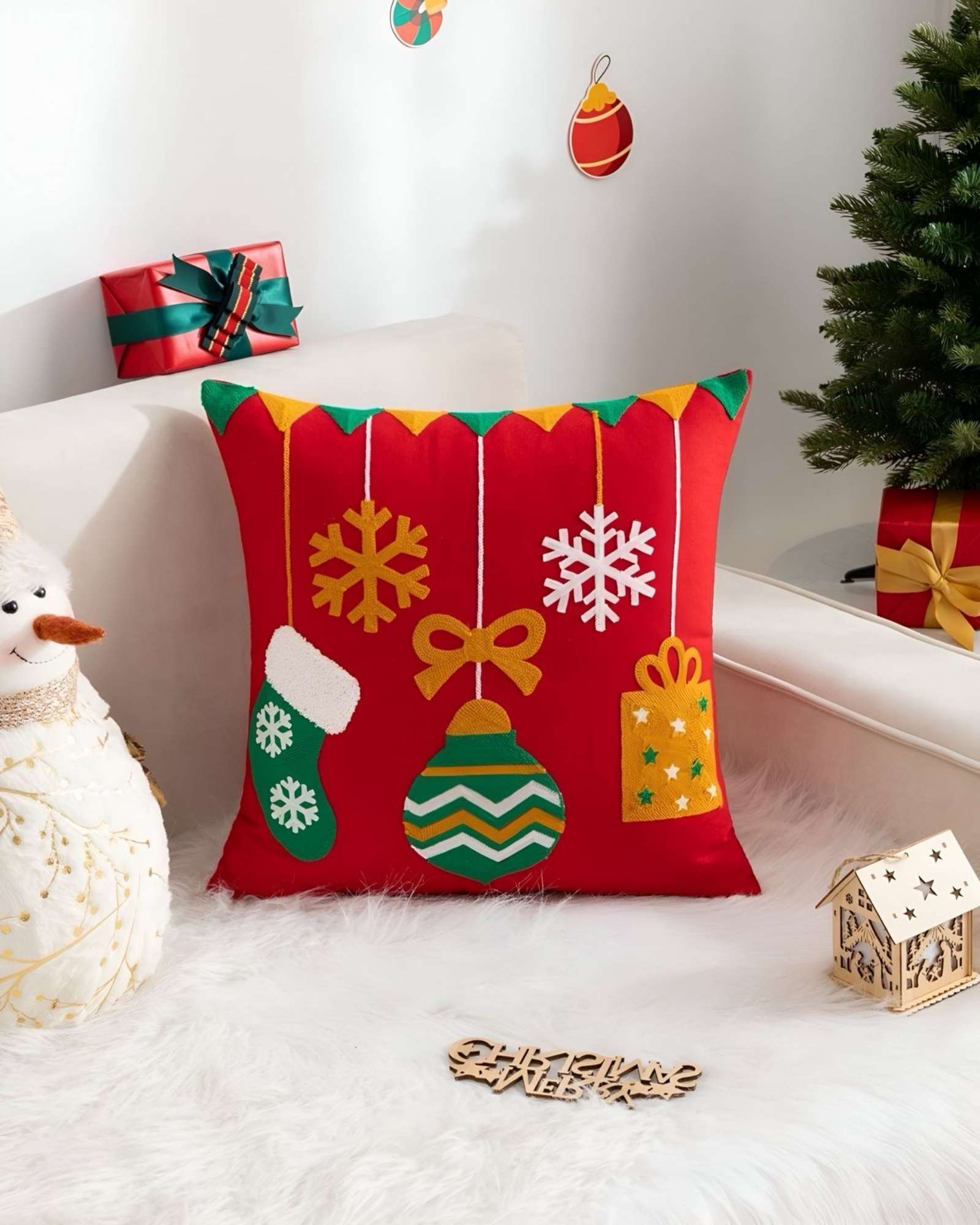 PACK DE 2 FUNDAS DE COJIN PARA NAVIDAD K3 - 4
