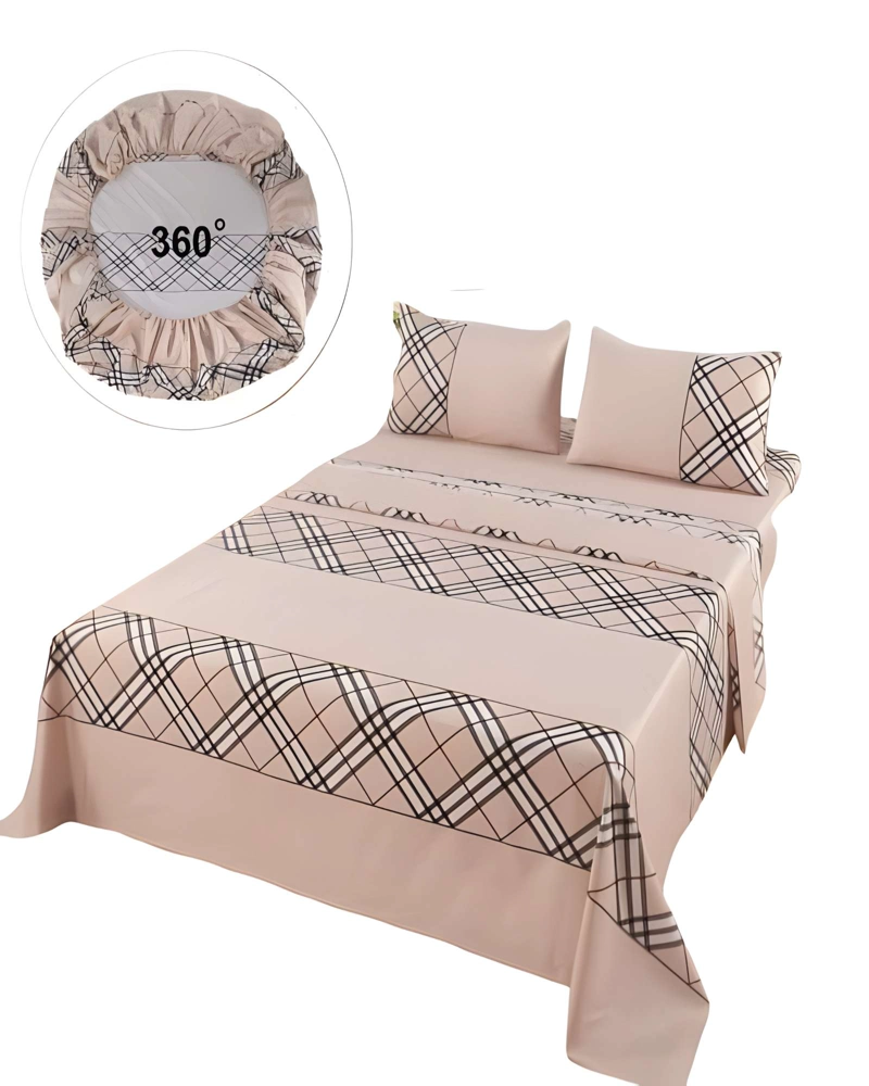 JUEGO DE SABANAS 2 PLAZAS CASA SOL CAFE - 1