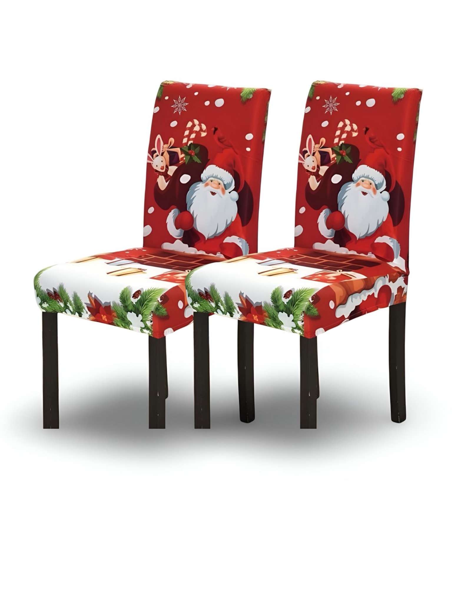 PACK DE 6 FUNDAS PARA SILLAS DE NAVIDAD N02 - 3