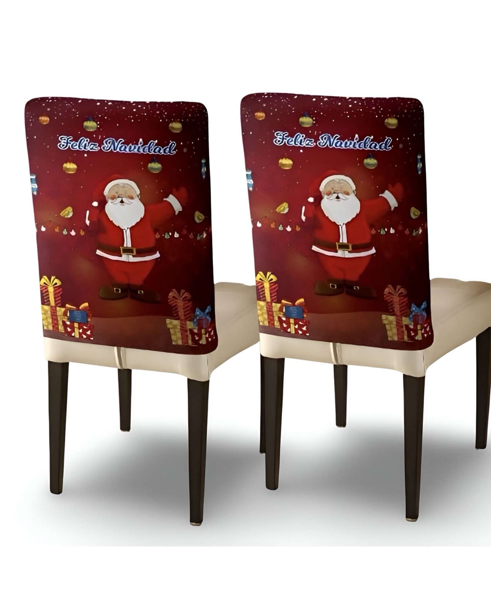 PACK DE 6 FUNDAS DE RESPALDO DE SILLAS DE NAVIDAD N20 - 3