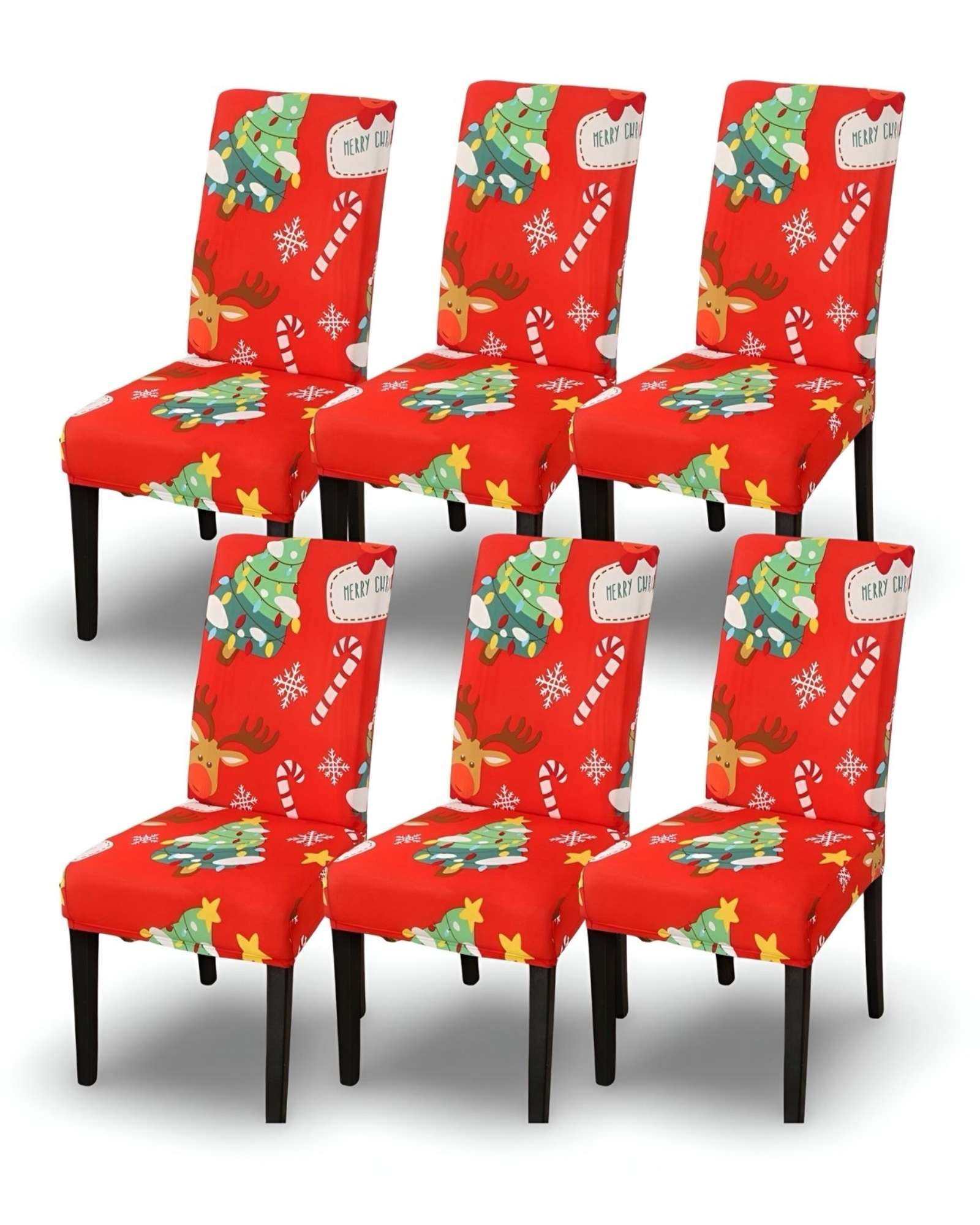 PACK DE 6 FUNDAS PARA SILLAS DE NAVIDAD N15 - 1