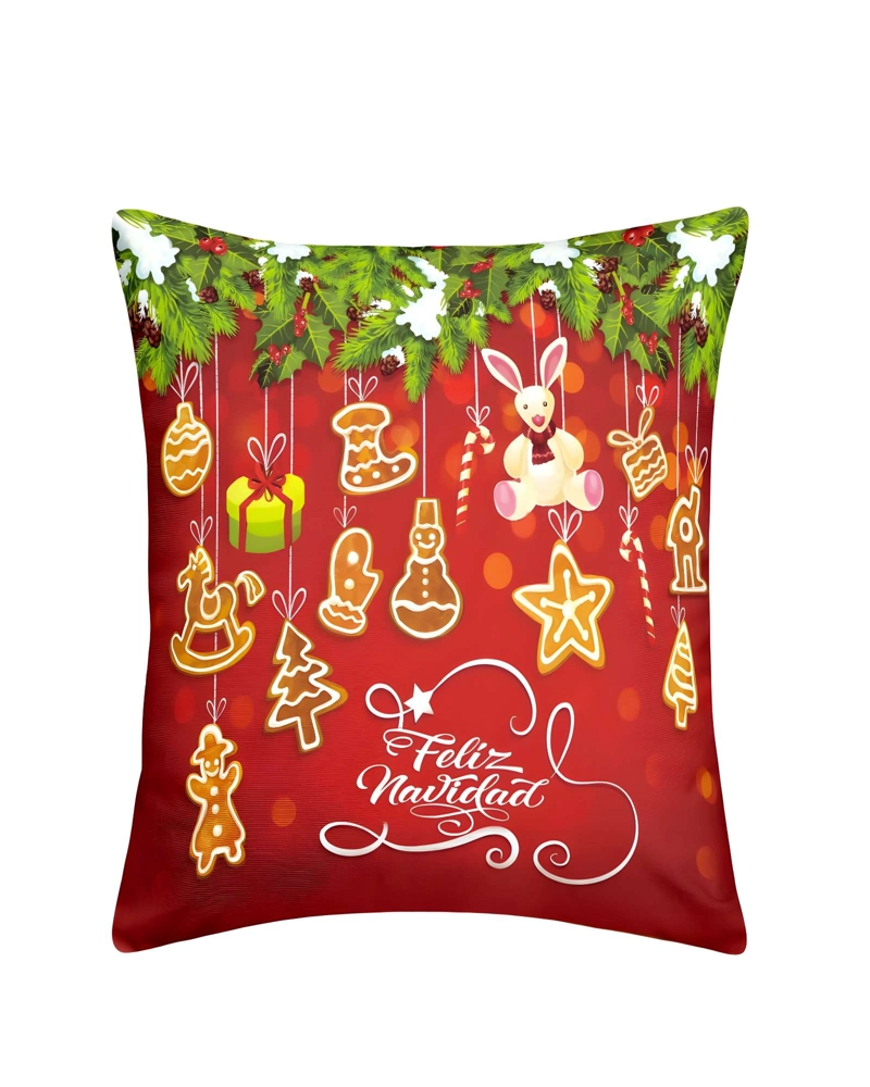 PACK DE 4 FUNDAS DE COJINES DE NAVIDAD 45X45 CM A02 - 2