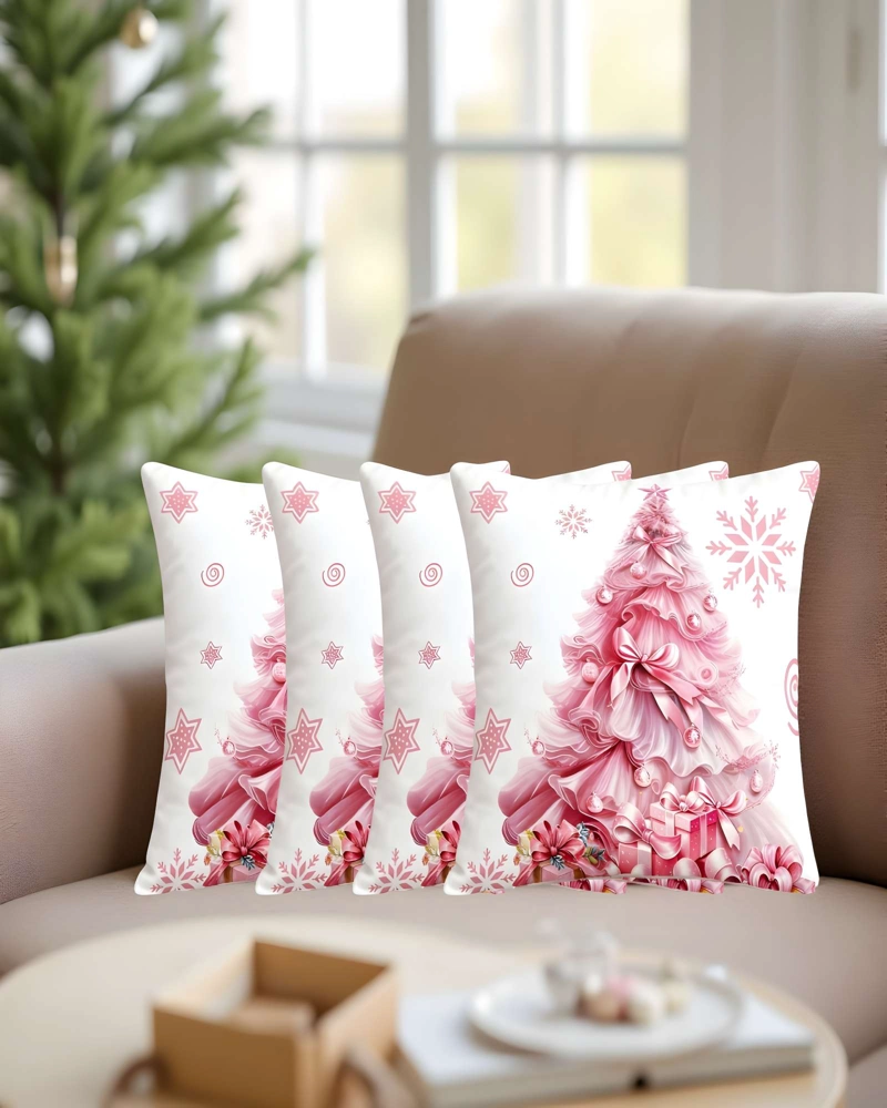 PACK DE 4 FUNDAS DE COJINES DE NAVIDAD 45X45 CM A12 - 4