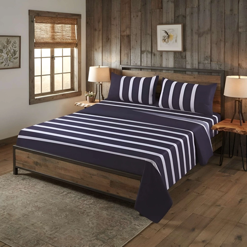 SABANAS CASA SOL KING AZUL OSCURO - 3